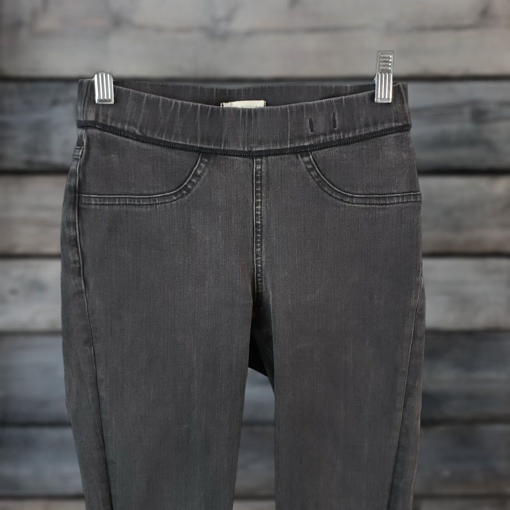 Madewell Madewell Womens Anywhere Skinny Jeans Sz 26 Black/Gray Pull On Mid Rise Size 26" / US 2 / IT 38 - 1 Thumbnail