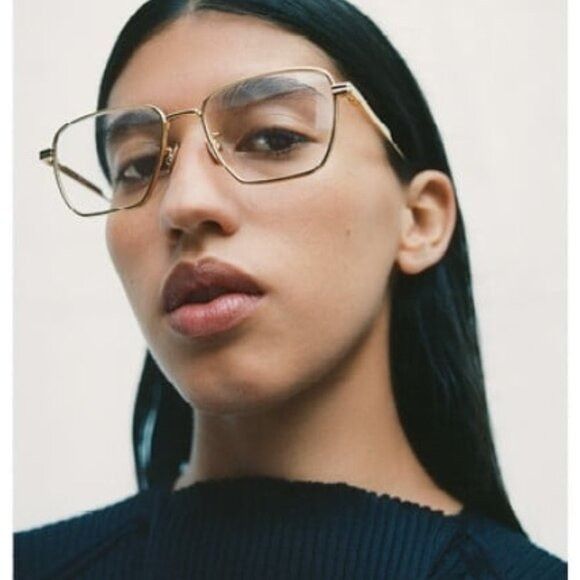 Bottega Veneta Bottega Veneta BV1015O 001 Eyeglasses Black 52mm Square Size ONE SIZE - 3 Thumbnail