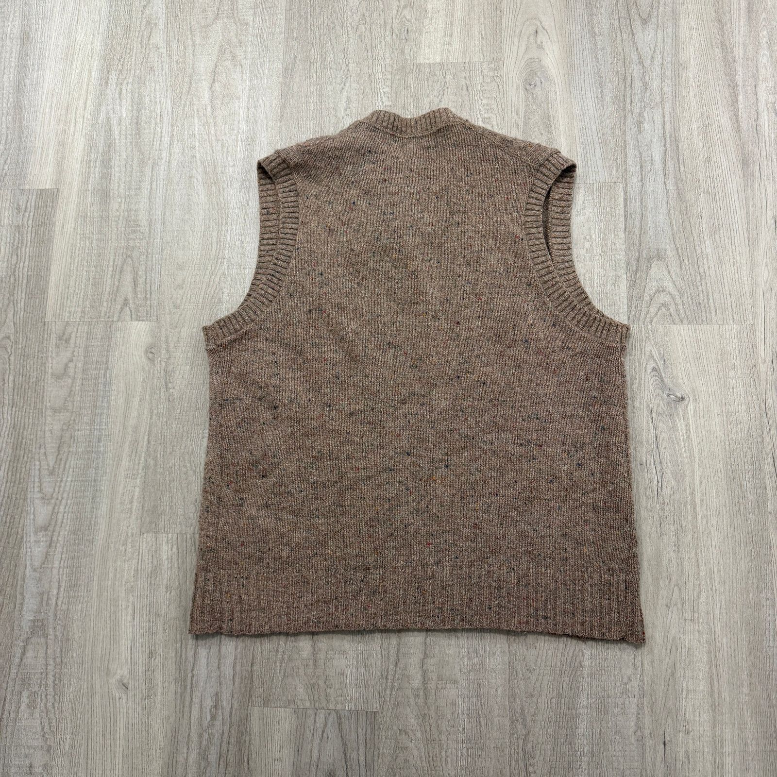 Vintage Vintage Robert Bruce Sweater Vest Men's Large Beige 80s Size US L / EU 52-54 / 3 - 5 Thumbnail