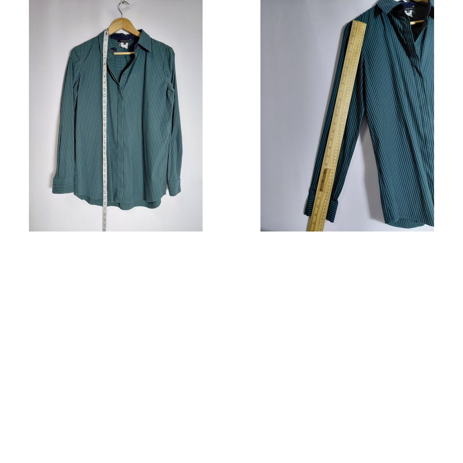 Vintage LAFAYETTE 148 NEW YORK Green Solid Knit Blouse Long Sleeve Women Size S Size S / US 4 / IT 40 - 8 Thumbnail
