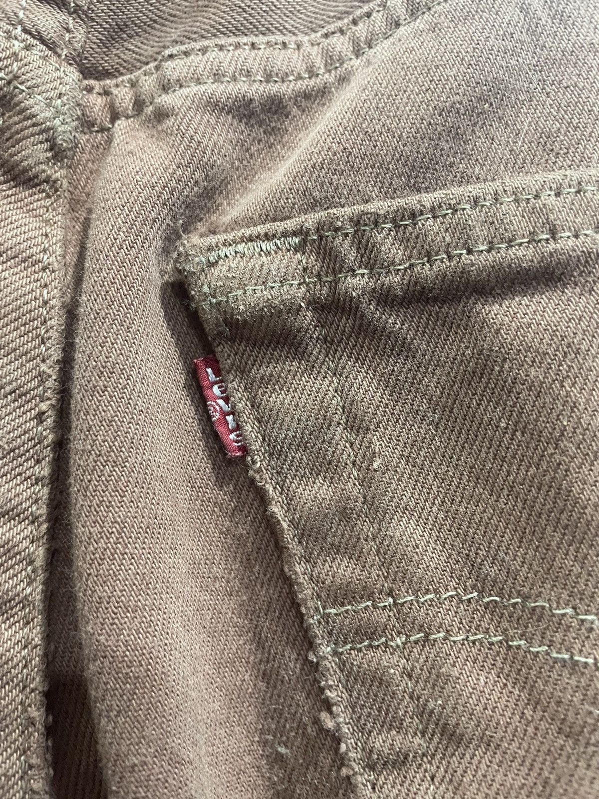 Japanese Brand × Levi's × Vintage 🔥🔥Vintage levi’s 501 denim brown🔥🔥 Size US 32 / EU 48 - 5 Thumbnail