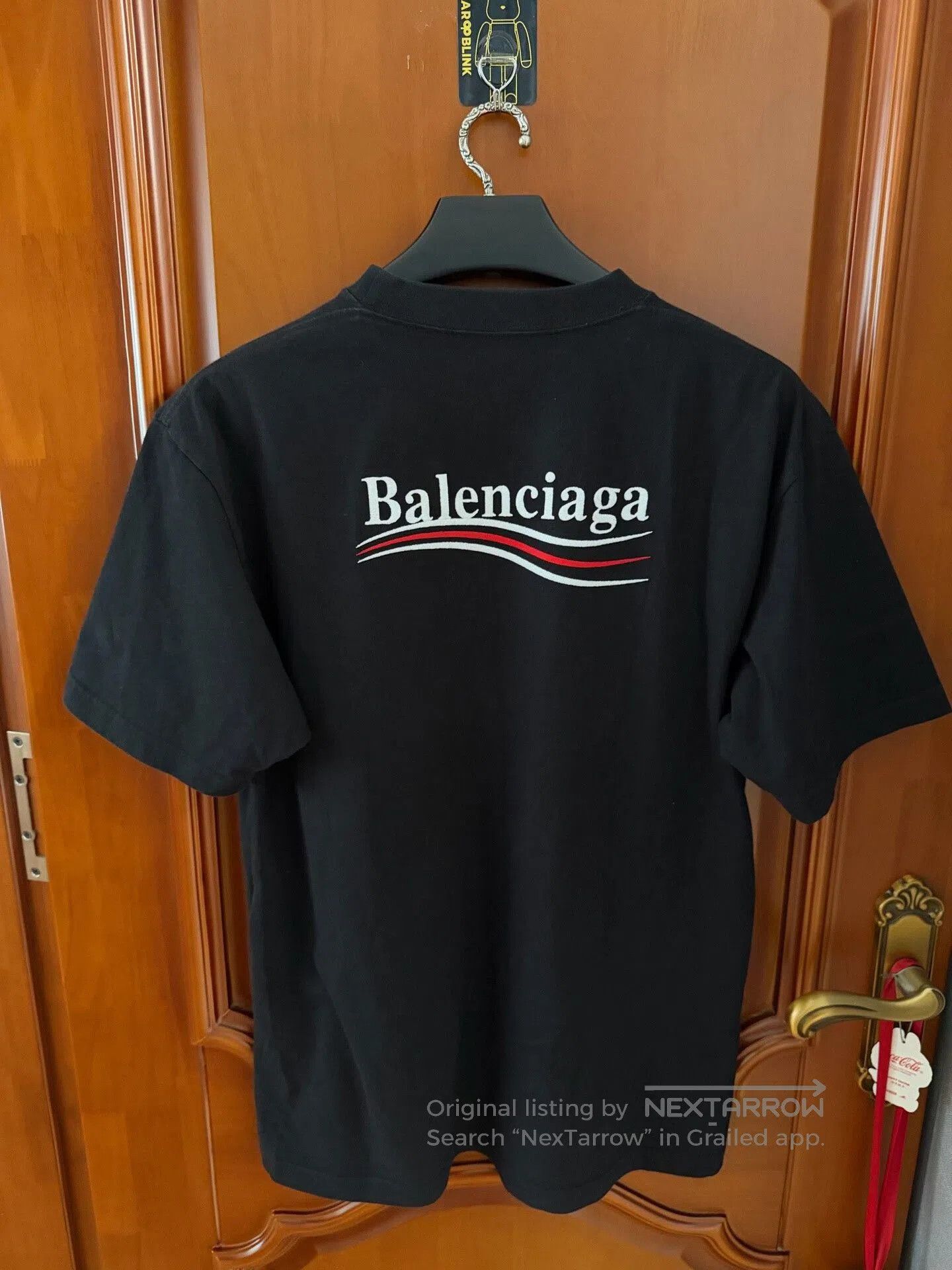 Balenciaga balenciaga embroidered short sleeve black t-shirt. Size XXS / US 00 / IT 34 - 2 Thumbnail