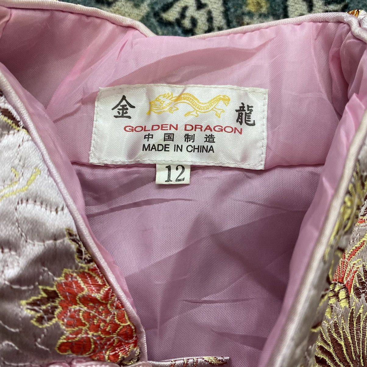 Other GOLDEN DRAGON Cheongsam Style Embroidered Dragon Design Pink Size S / US 4 / IT 40 - 3 Thumbnail
