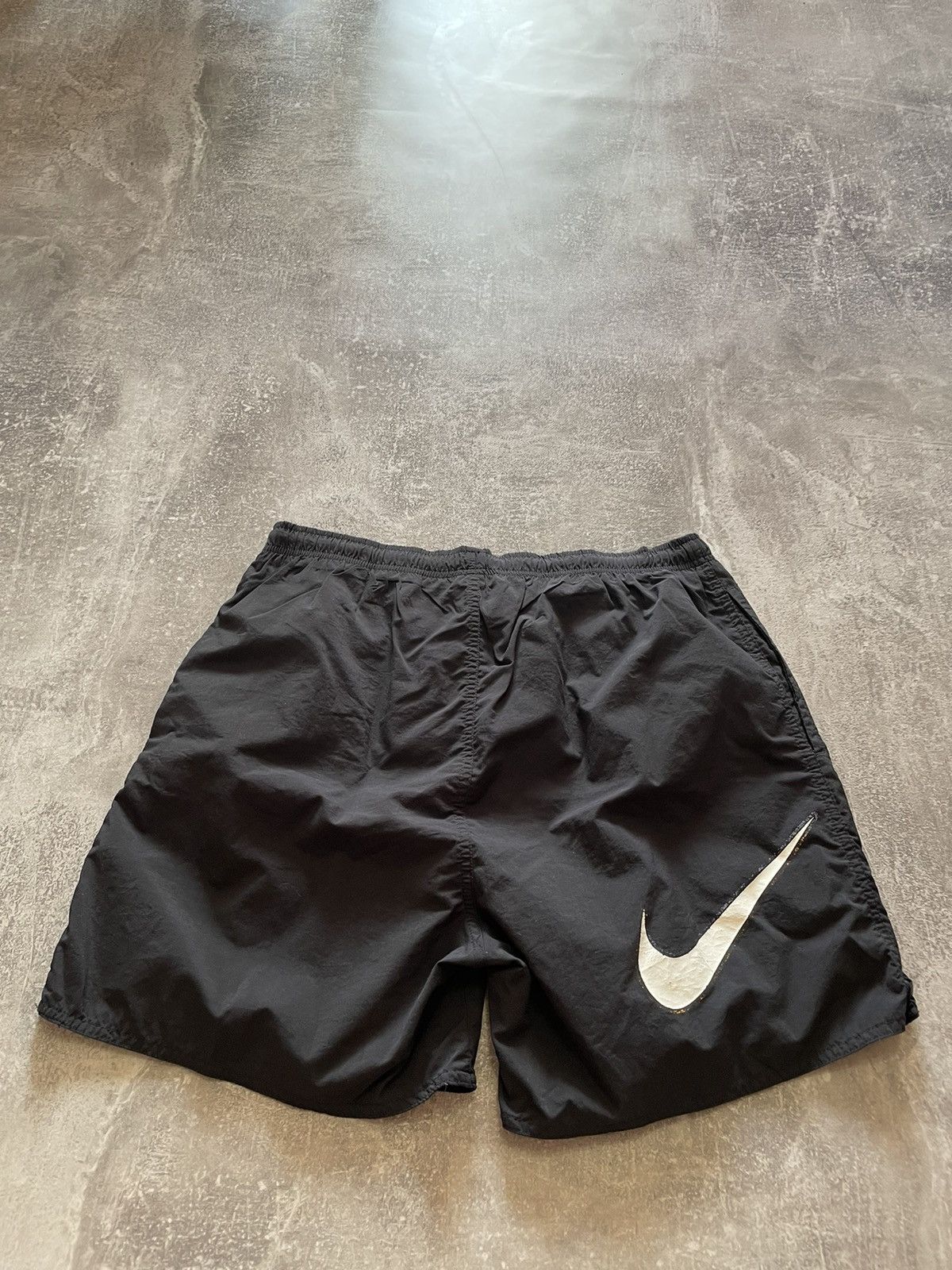 Nike × Vintage Vintage Nike Big Swoosh Shorts 90s Size US 32 / EU 48 - 6 Thumbnail