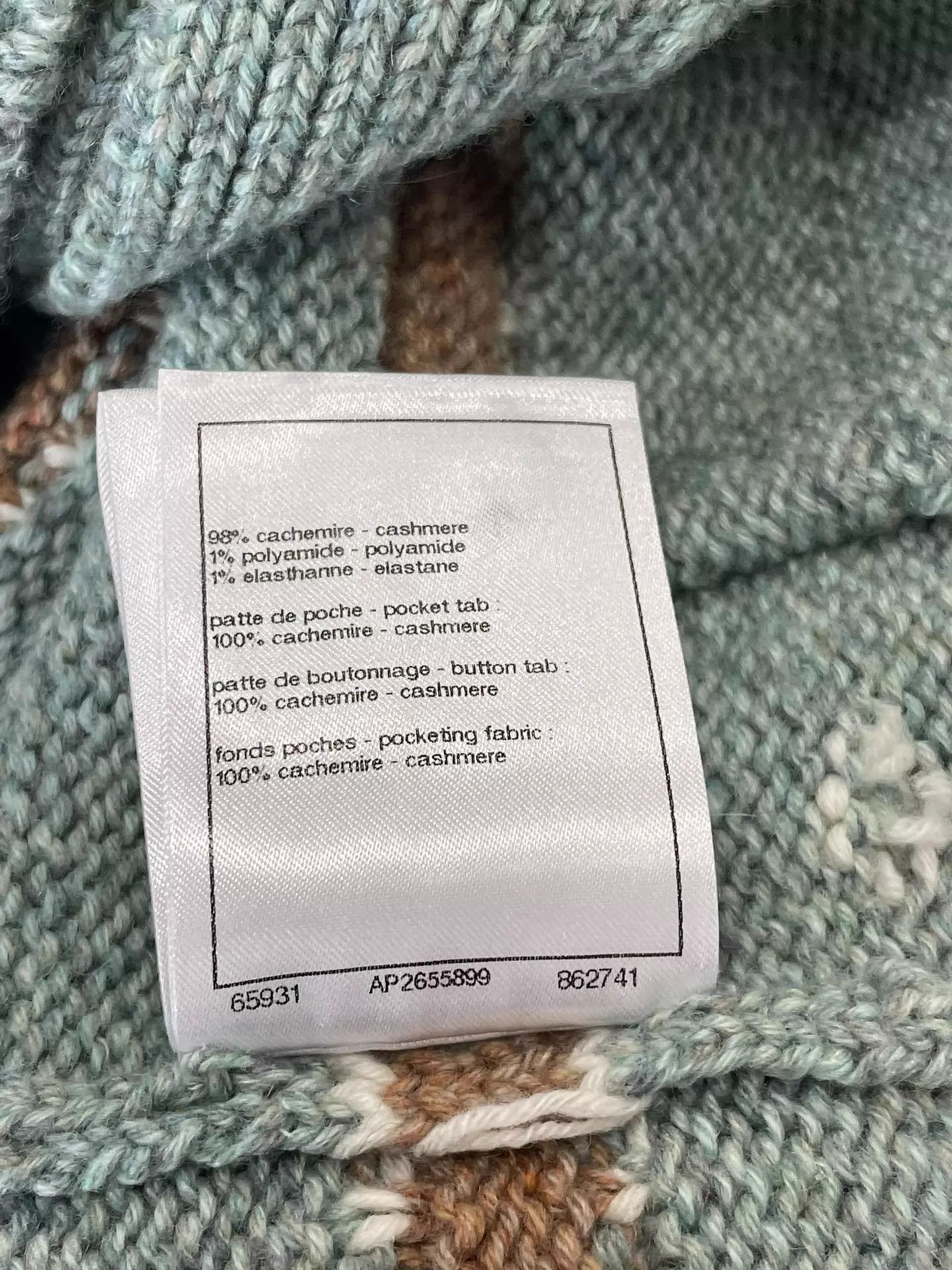 Chanel Chanel Green-Brown Striped Cashmere Knit Vest FR36 Size XS / US 0-2 / IT 36-38 - 7 Thumbnail