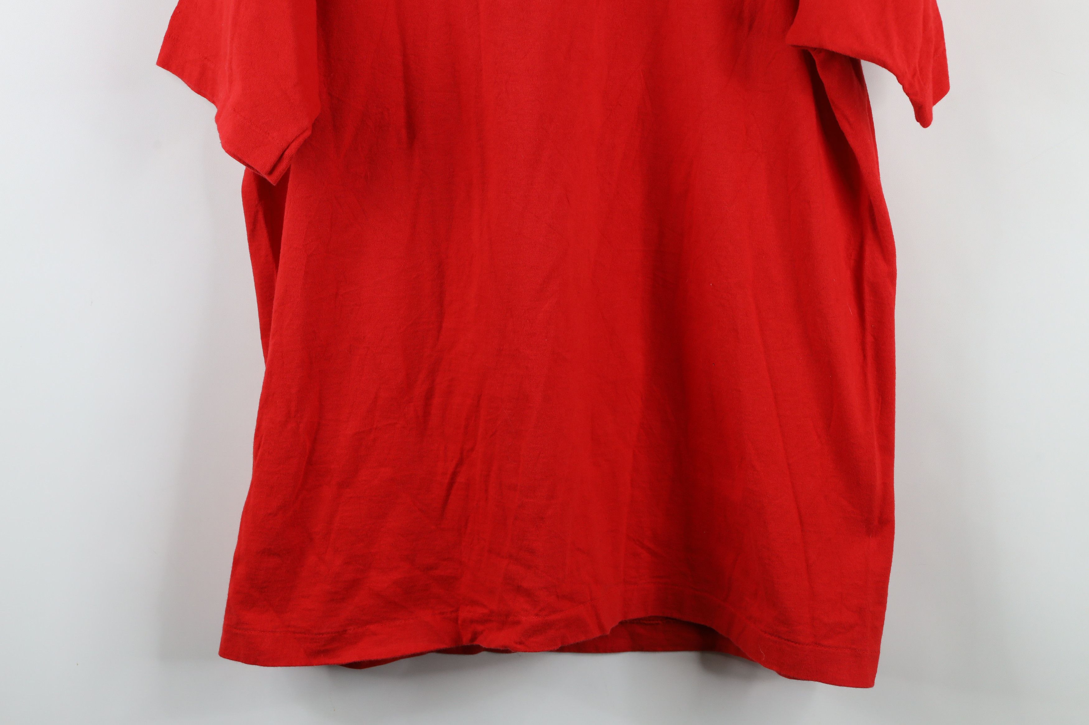 Disney × Vintage Vintage 90s Disney Country Mickey Mouse Farm T-Shirt Red USA Size ONE SIZE - 9 Thumbnail