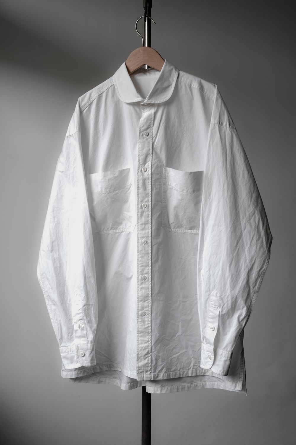 Porter Classic - WIDE POCKET SHIRT - WHITE