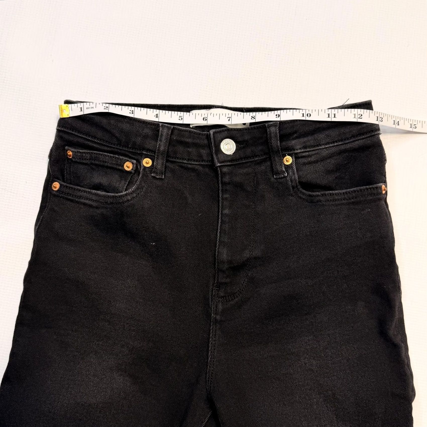 Zara Zara Jeans Womens 6 Black High Rise Skinny Slim Stretch Denim Pants Size 28" / US 6 / IT 42 - 6 Thumbnail