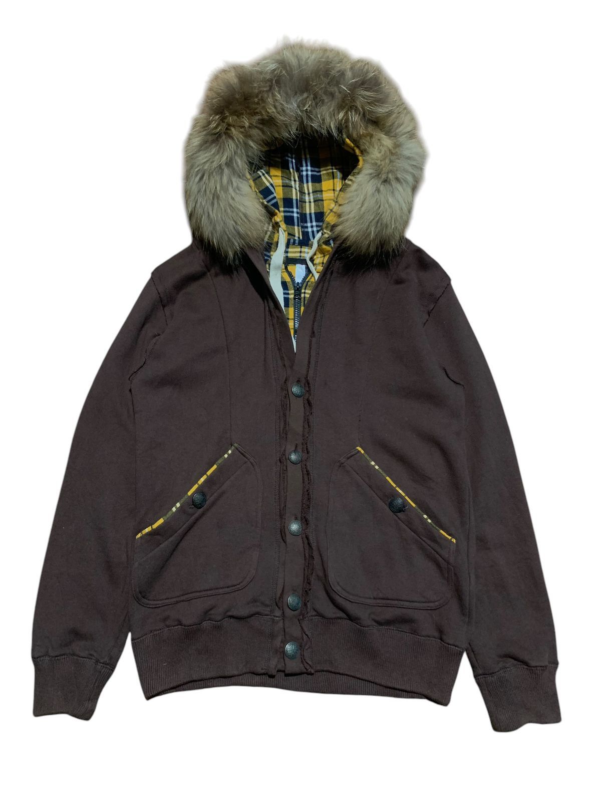 Japanese Brand × Vintage Y2k drift rage double layer fur hoodie removable Size US M / EU 48-50 / 2 - 2 Thumbnail