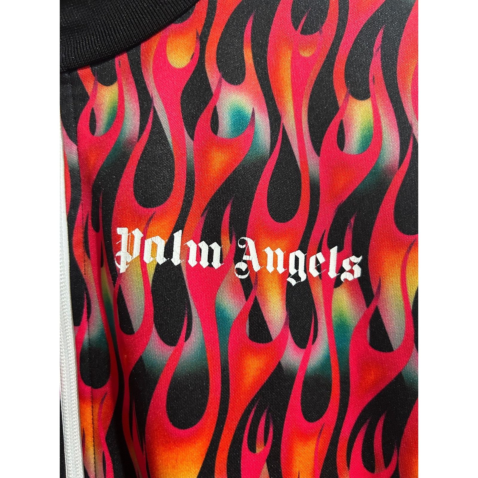 Palm Angels PALM ANGELS FLAME PRINT TRACK JACKET SIZE XL PREOWNED Size US XL / EU 56 / 4 - 3 Thumbnail