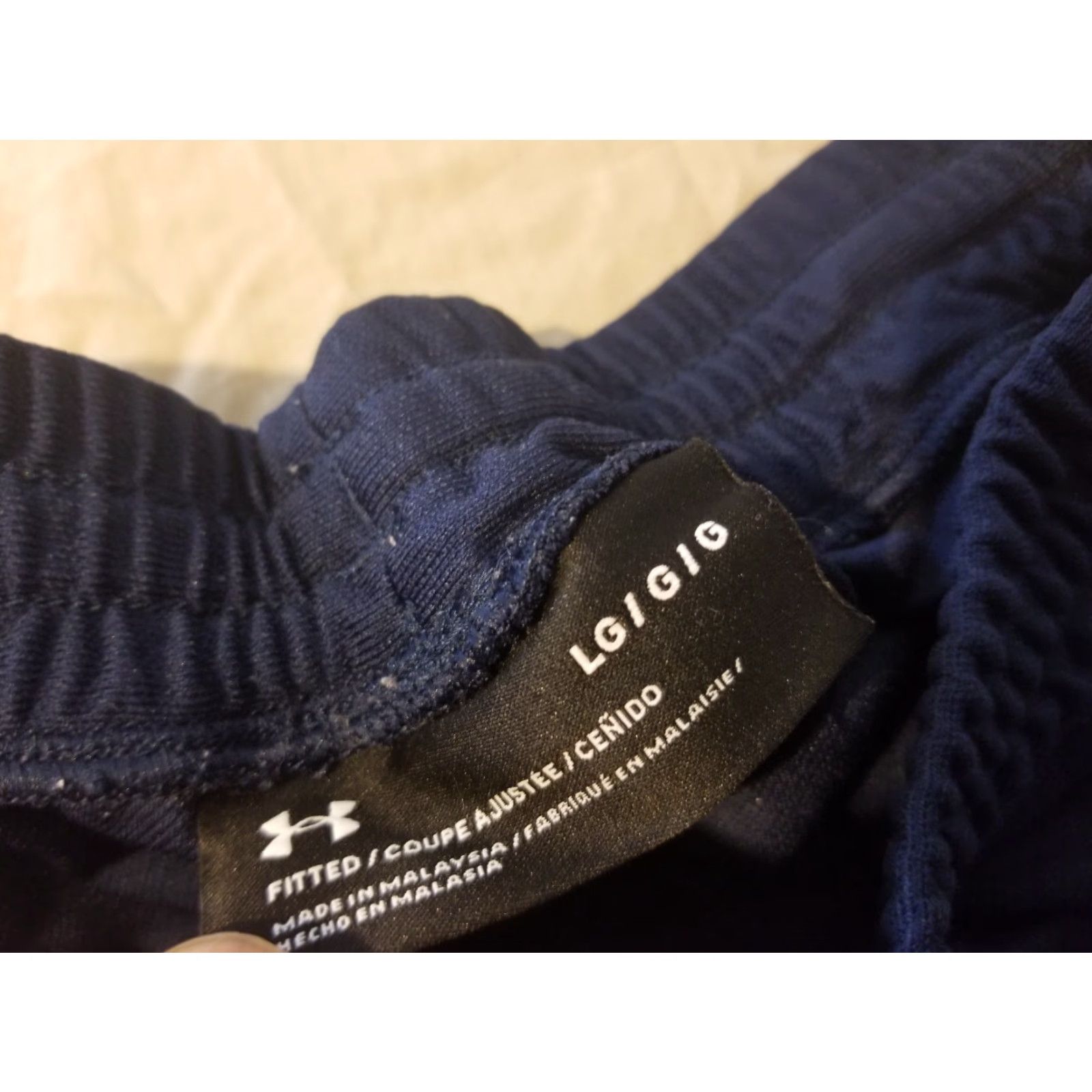 Under Armour Under Armour Pants L Large Navy Blue Athletic Gym Workout Sweatpants with Pockets Mens Size US 33 - 4 Thumbnail