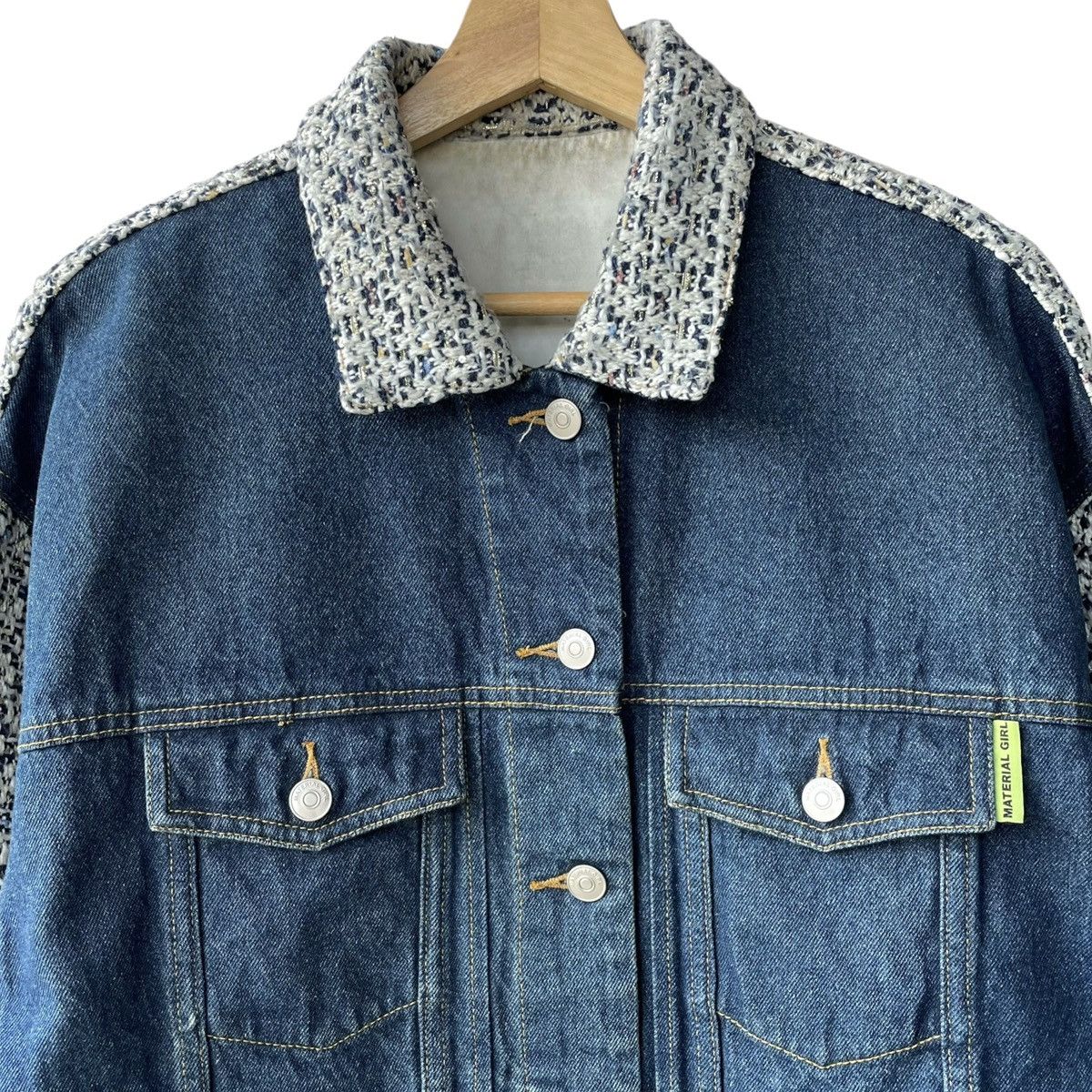 Vintage Material Girl By Madonna Oversize WMN Denim Trucker Jacket Size M / US 6-8 / IT 42-44 - 3 Thumbnail