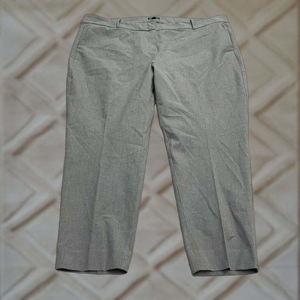 J.CREW Mercantile Slim Cropped Ruby Pants Womens 24 Gray Twill Tapered Inseam 27 in Waist 47 in