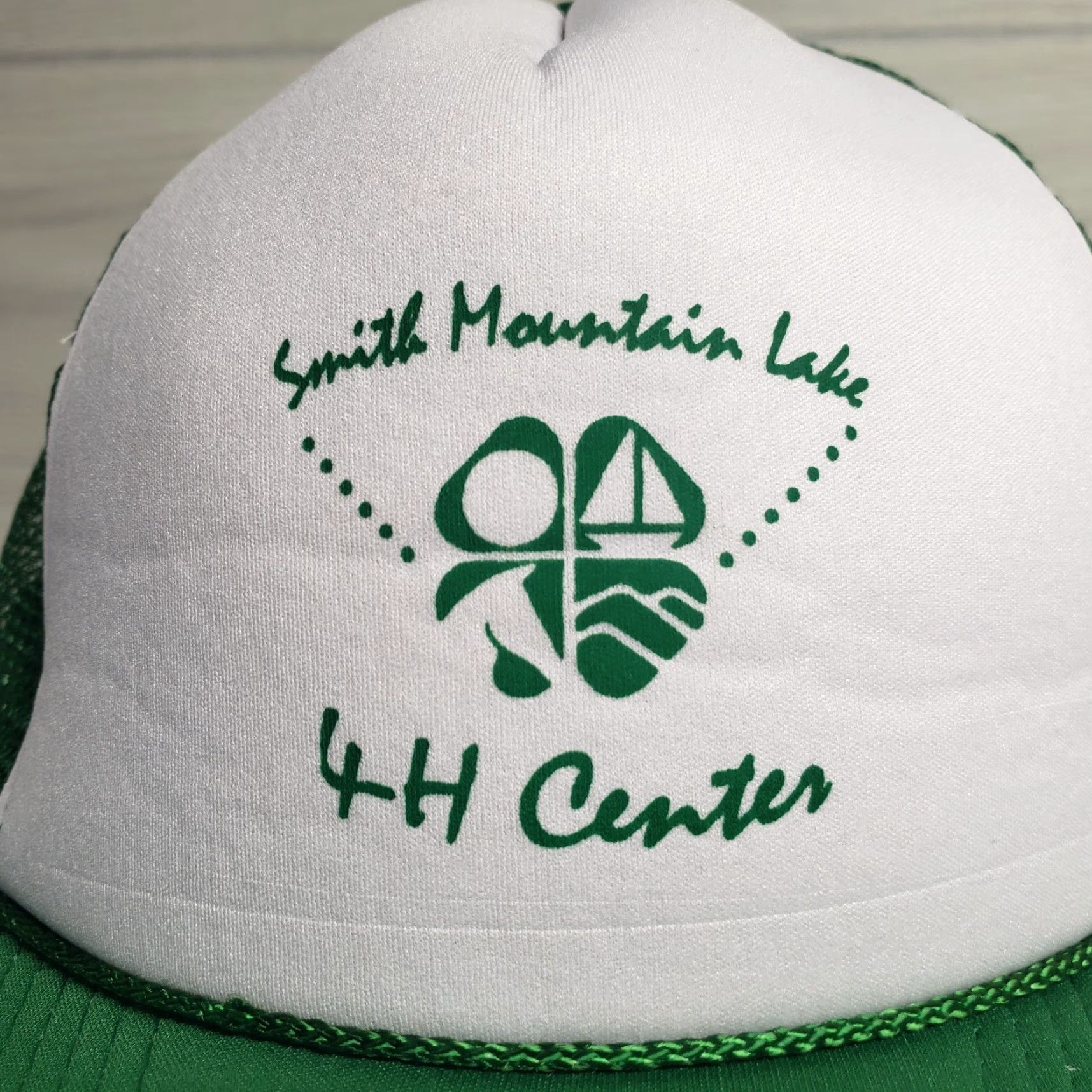 Vintage VINTAGE Virginia Smith Mountain Lake 4H Unisex Adult Baseball Cap Hat Adjustable Green Lake Theme Size ONE SIZE - 2 Thumbnail