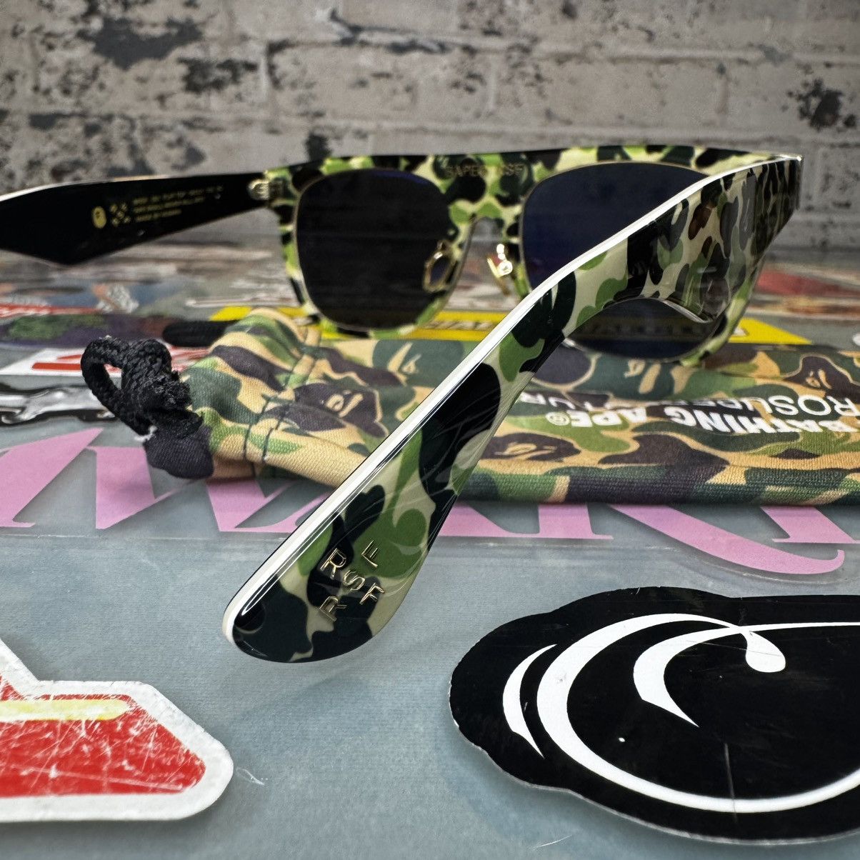Bape RSF BAPE A Bathing Ape Retrosuperfuture Flat Top Sunglasses Size ONE SIZE - 4 Thumbnail