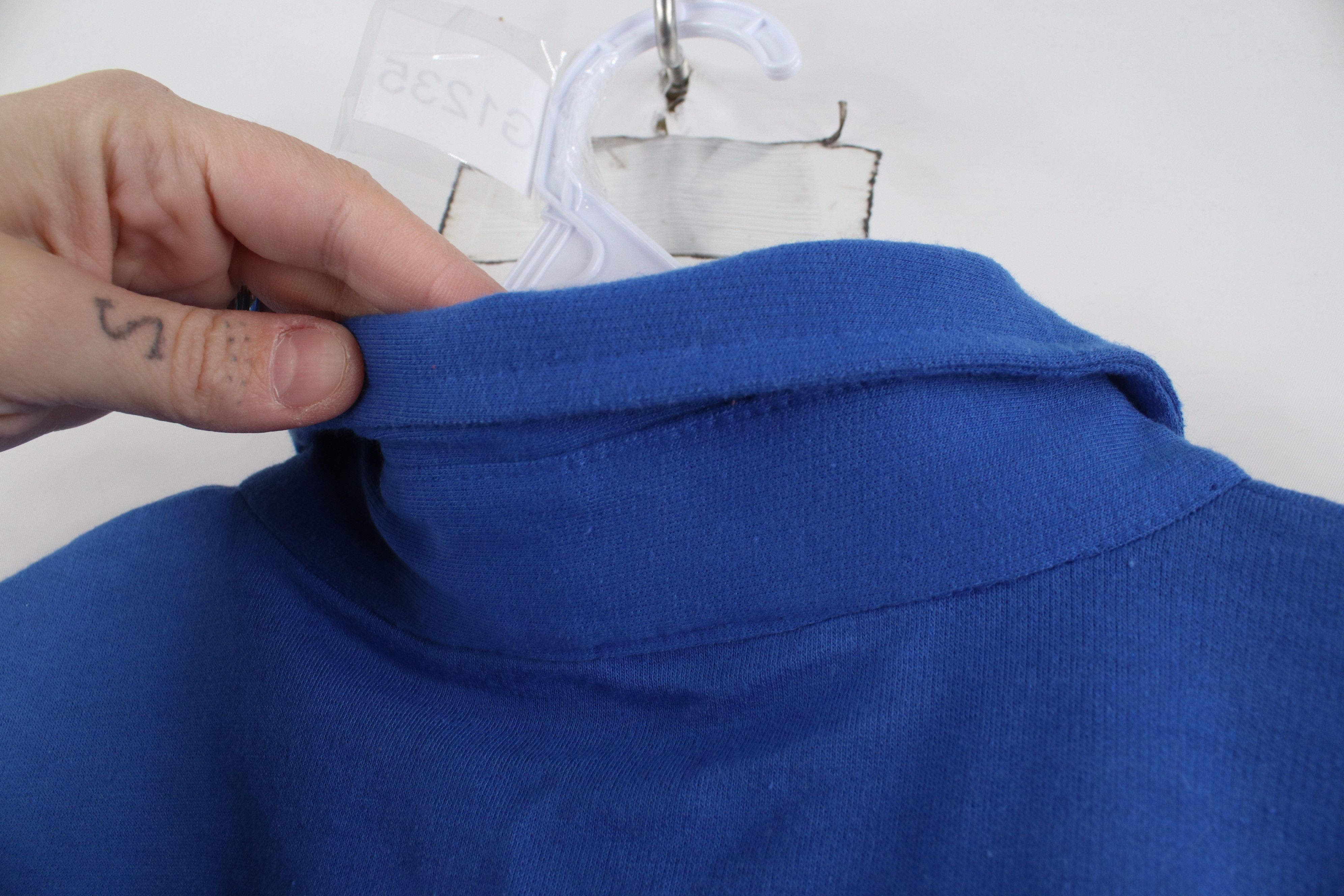 Vintage Vintage 90s Streetwear Short Sleeve Pullover Polo Shirt Blue Size US L / EU 52-54 / 3 - 9 Thumbnail