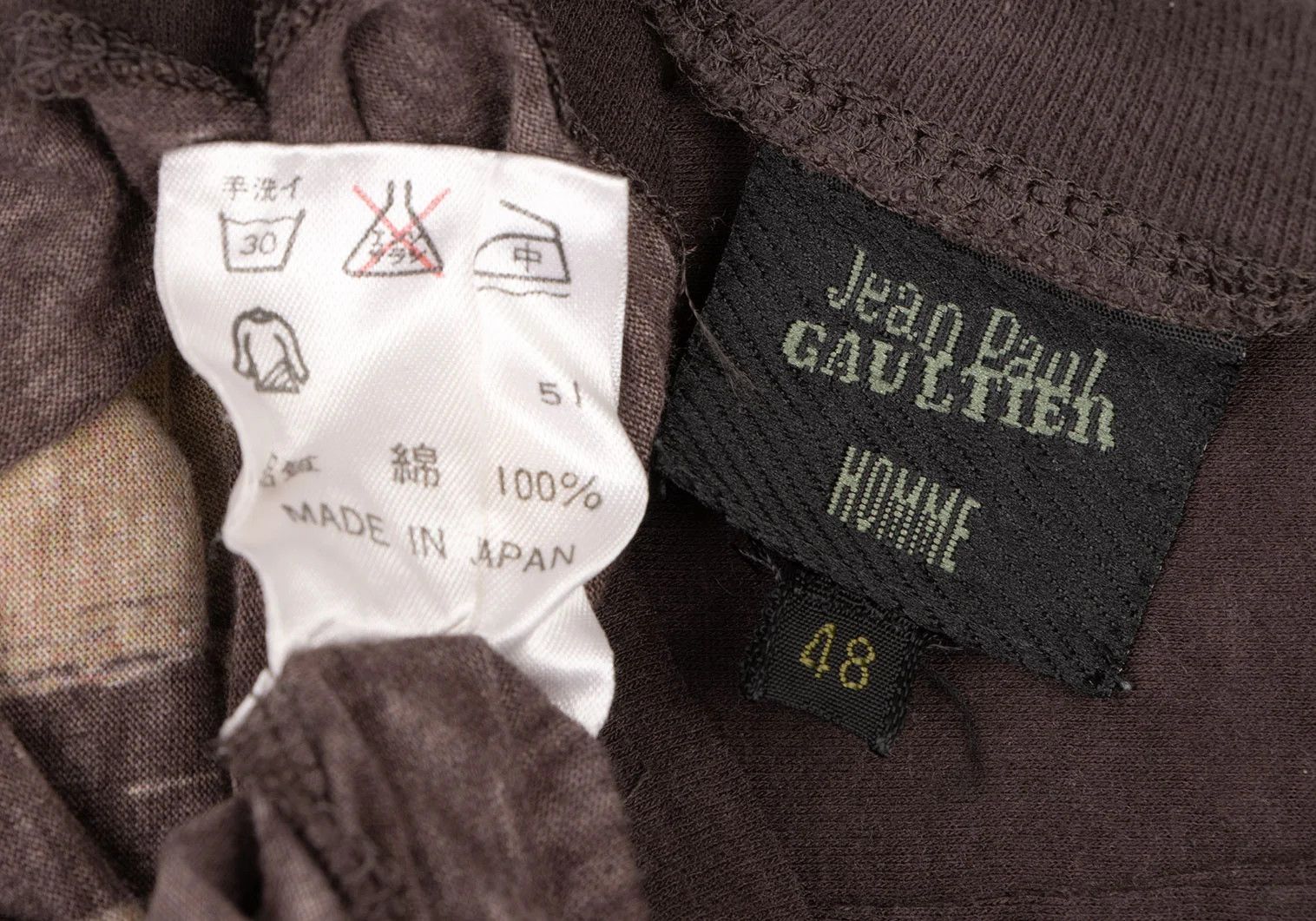 Jean Paul Gaultier Native Print Contrast T-Shirt in Brown Green Pink Size US M / EU 48-50 / 2 - 13 Thumbnail