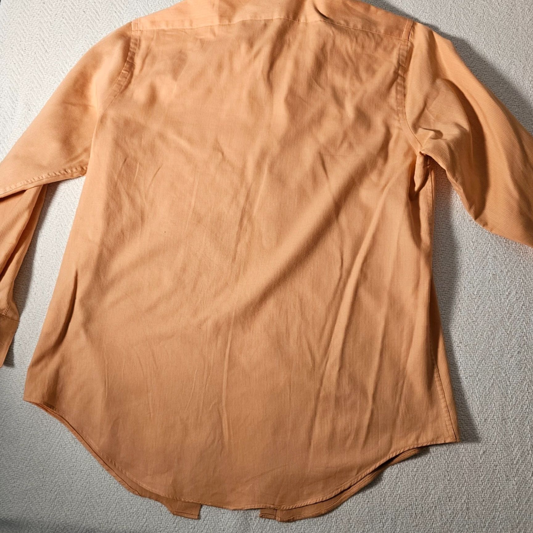 Madison Madison Dress Shirt Men's 15.5 Orange Slim Medium Button Up Collared Size US M / EU 48-50 / 2 - 6 Thumbnail
