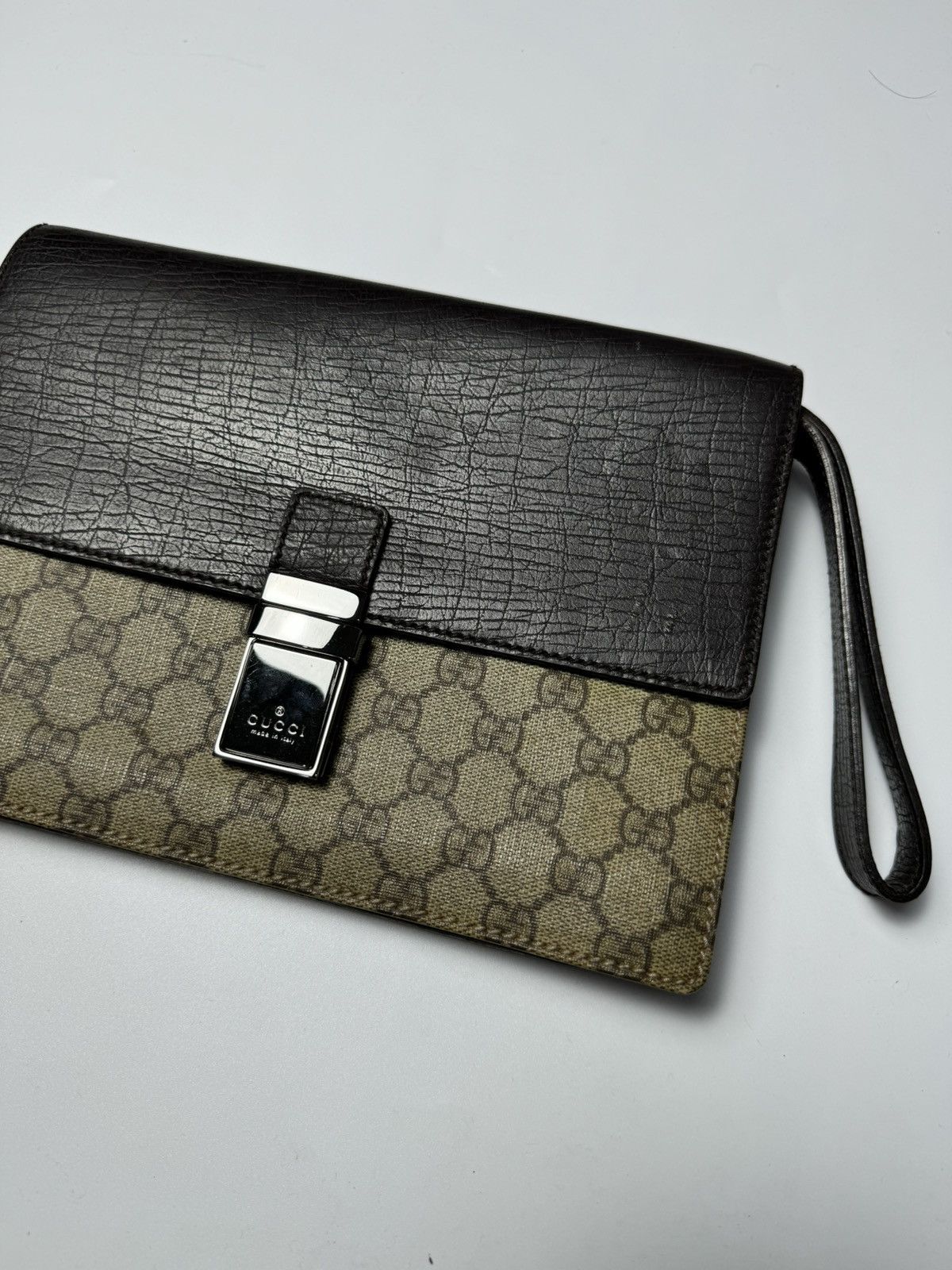 Gucci Gucci GG Supreme Plus Second Bag Clutch Leather Size ONE SIZE - 3 Thumbnail