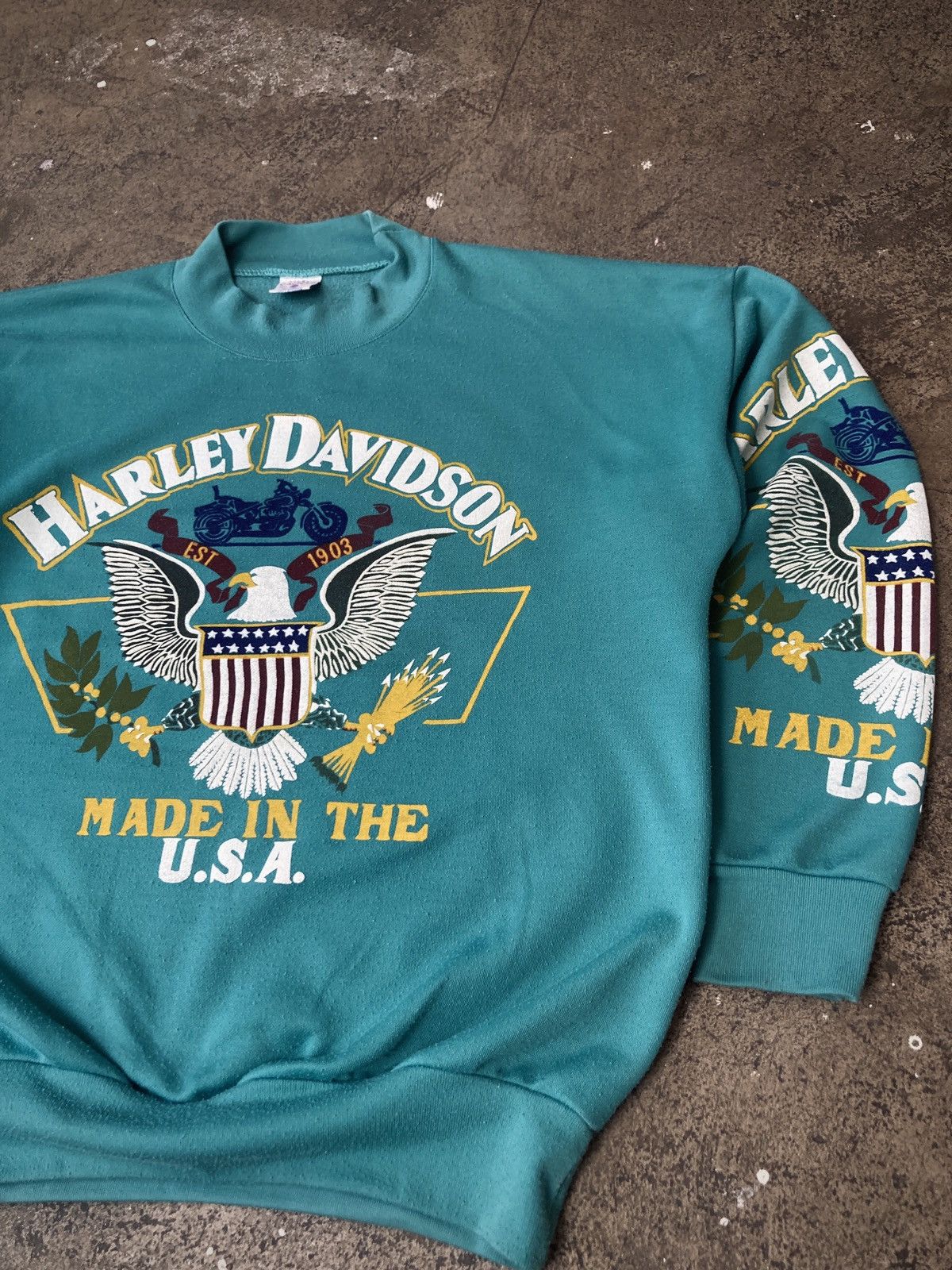 Harley Davidson × Vintage Vintage ‘91 Harley Davidson Crewneck Size US M / EU 48-50 / 2 - 3 Thumbnail