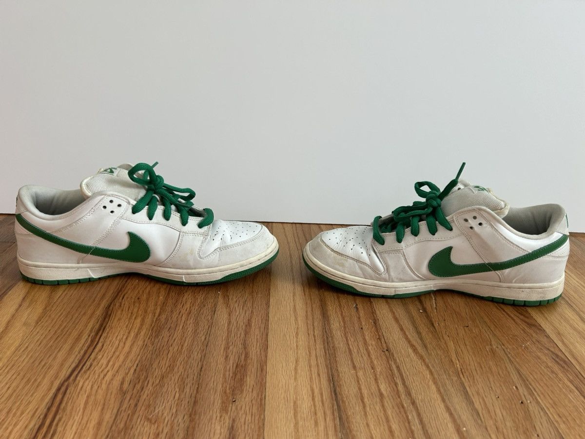 Nike Nike Dunk Low Pro SB White Classic Green 2005 Size 11 Size US 11 / EU 44 - 4 Thumbnail