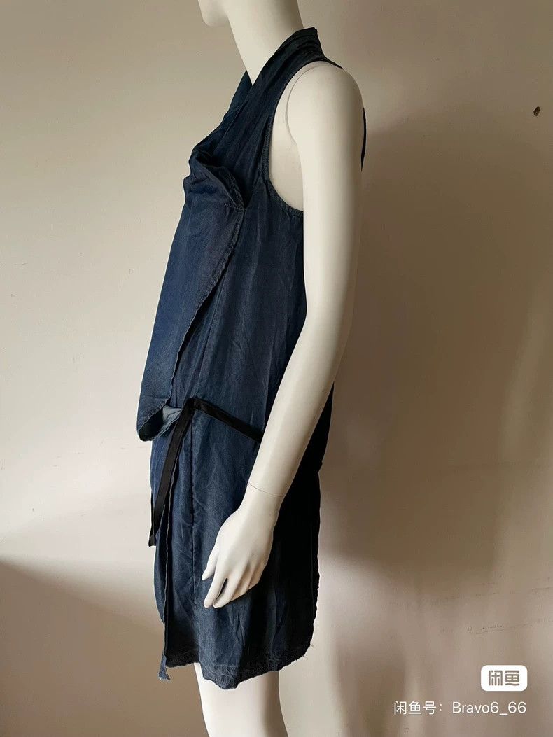 Helmut Lang HELMUT LANG size2 Blue pleated sheepskin dress Size S / US 4 / IT 40 - 5 Thumbnail