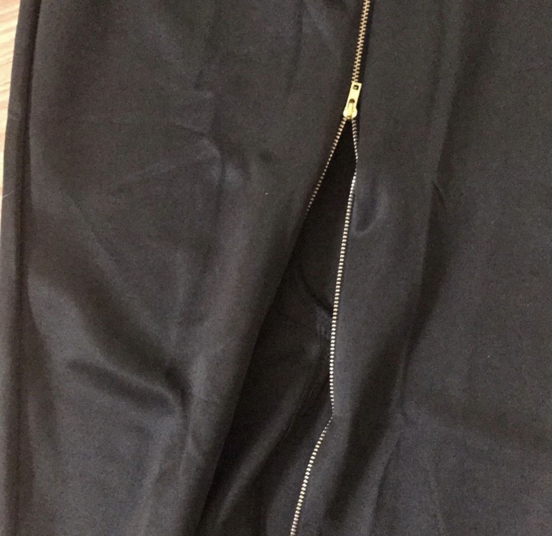 Other HOT GAL BLACK ADJUSTABLE ZIP UP BACK SLIT SKIRT SIZE S Size 23" - 4 Thumbnail