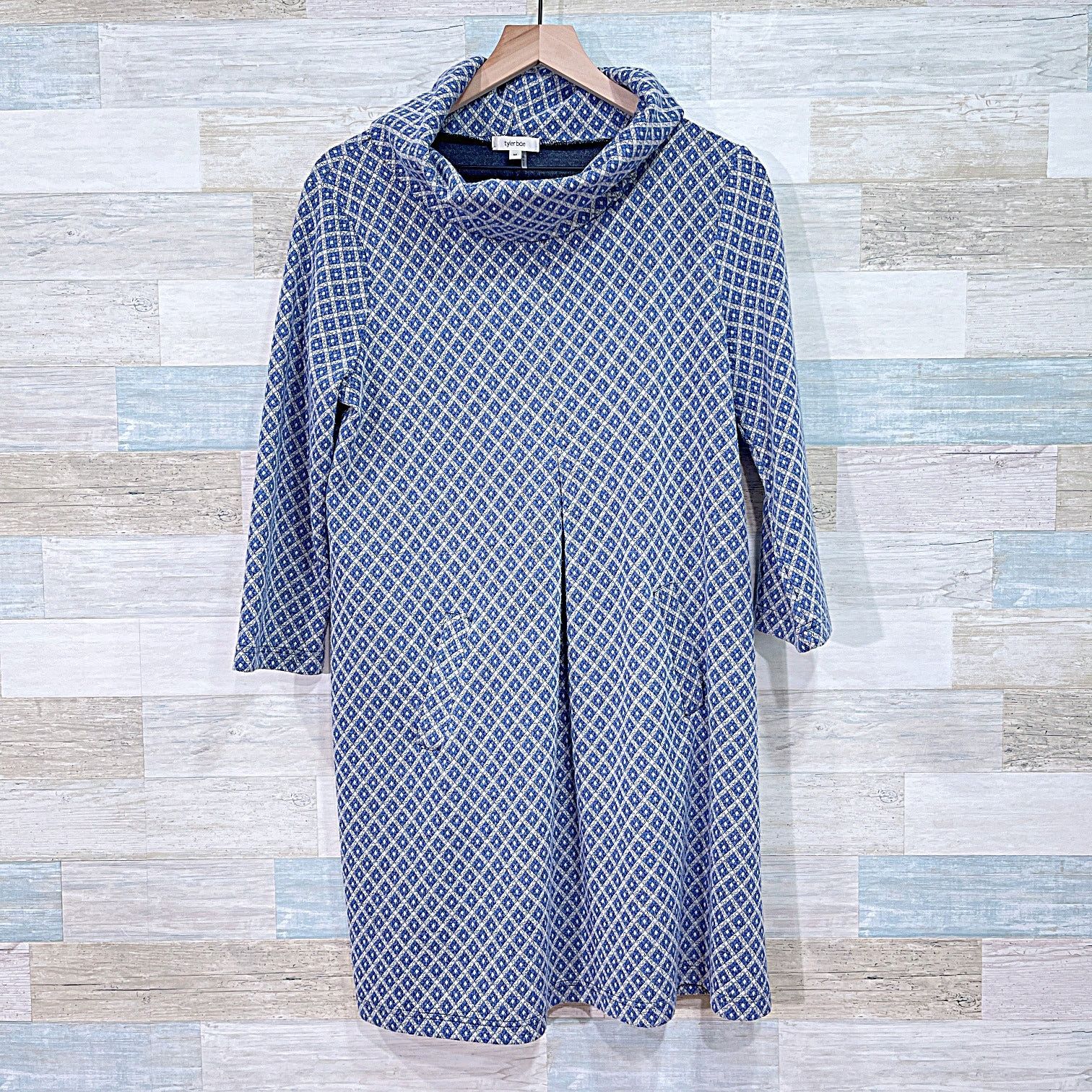 Other Tyler Boe Cowl Neck Shift Sweater Dress Blue Womens Medium Size M / US 6-8 / IT 42-44 - 1 Thumbnail
