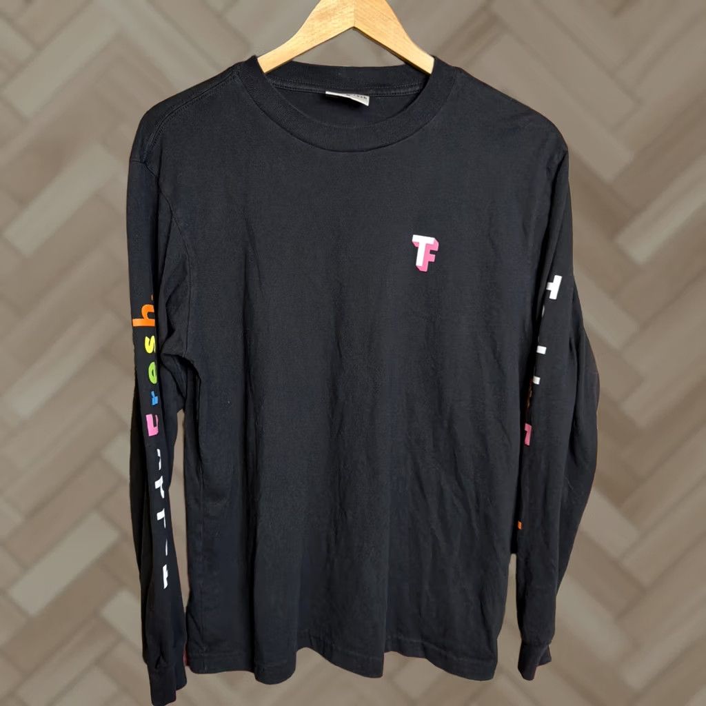 Teddy Fresh Teddy Fresh Long Sleeve Shirt Mens Sz M Black Rainbow Spell Out Logo Shirt Size US M / EU 48-50 / 2 - 1 Thumbnail