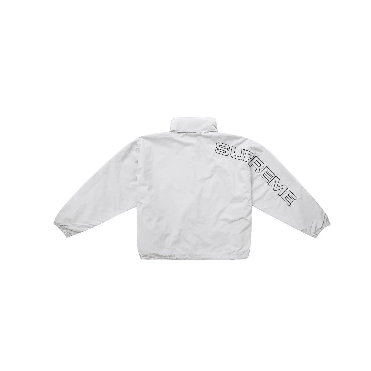 Supreme Supreme Spellout Embroidered Track Jacket Grey Size: XXL Size US XXL / EU 58 / 5 - 4 Thumbnail
