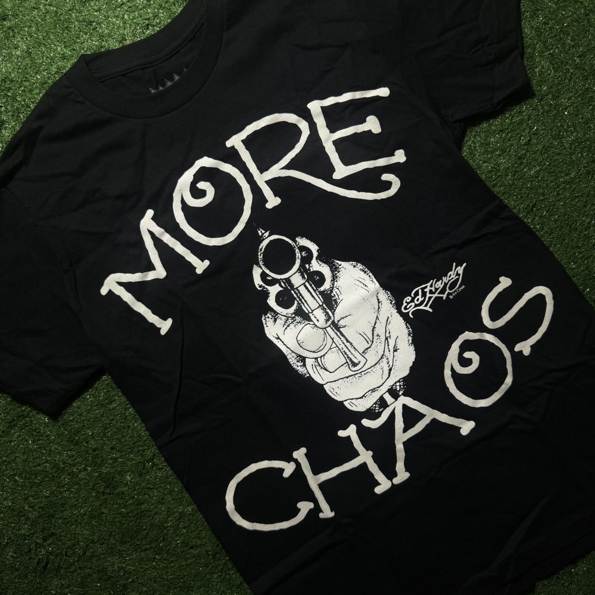 Ed Hardy × Ken Carson KEN CARSON X ED HARDY “ MORE CHAOS “ .38 BARREL MERCH Size US S / EU 44-46 / 1 - 2 Thumbnail