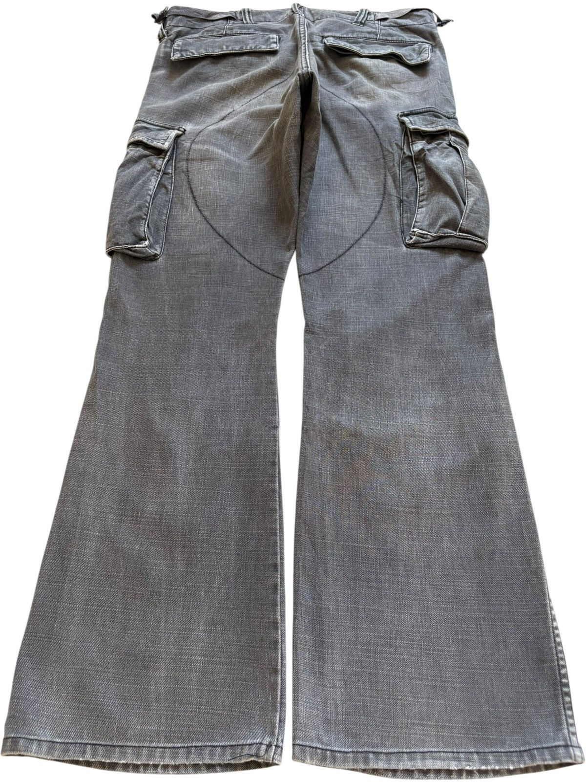 Hysteric Glamour × Japanese Brand Vintage Japanese Brand Grey Cargo Bootcut Flare Jeans Size US 32 / EU 48 - 2 Thumbnail