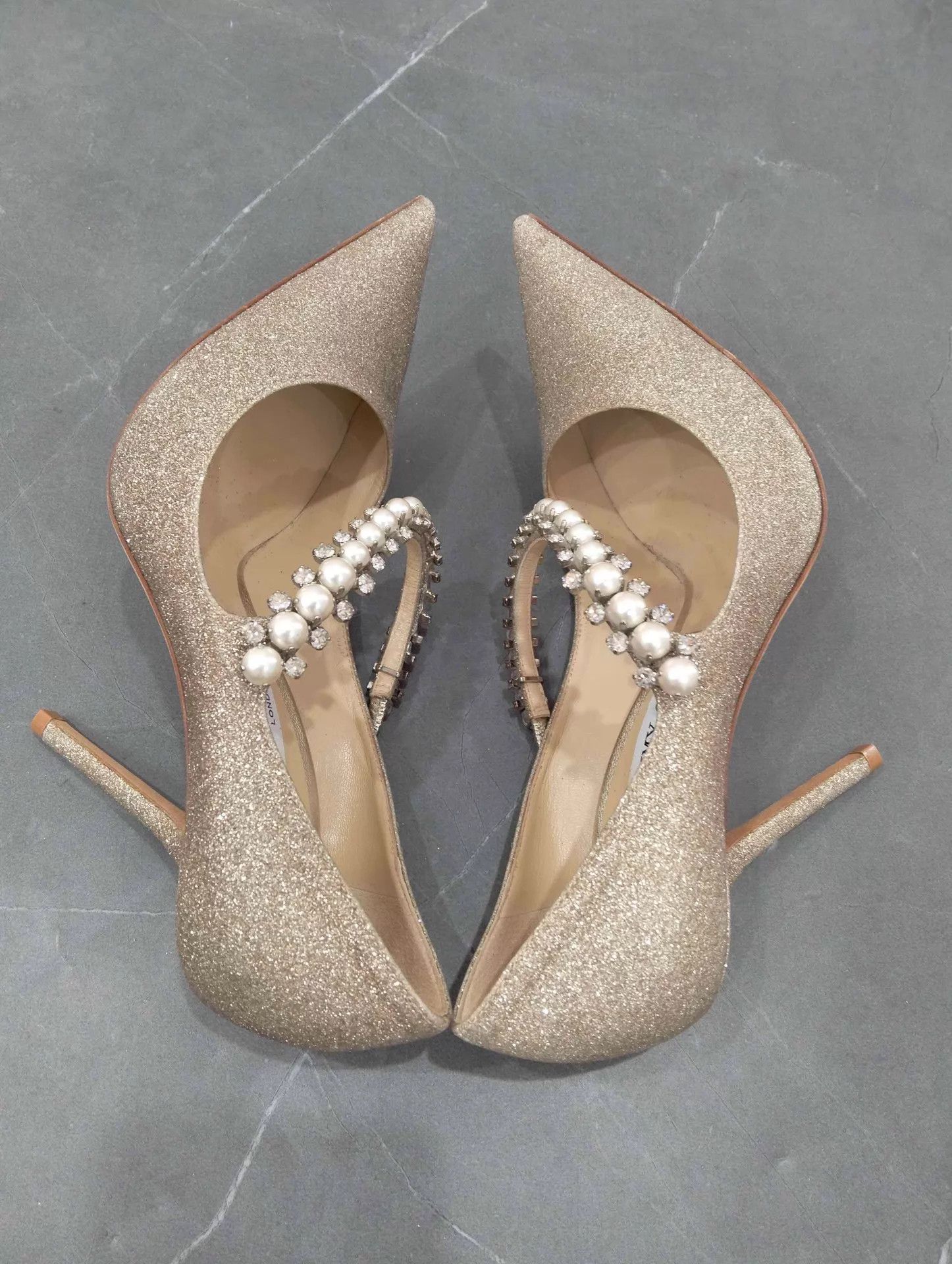 Jimmy Choo Jimmy Choo Bing Leather Pointed Heels 37.5 Size US 7 / IT 37 - 2 Thumbnail
