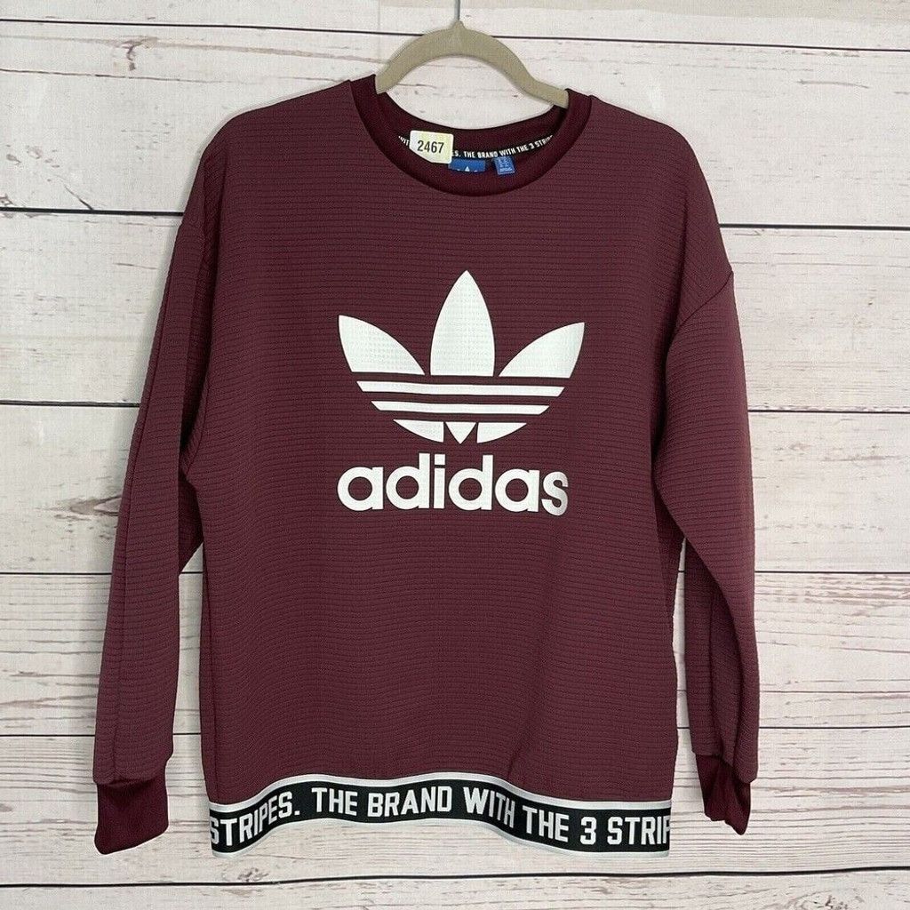 Adidas NWOT Adidas The Brand Big Logo Crewneck Sweatshirt Women S Size S / US 4 / IT 40 - 7 Thumbnail