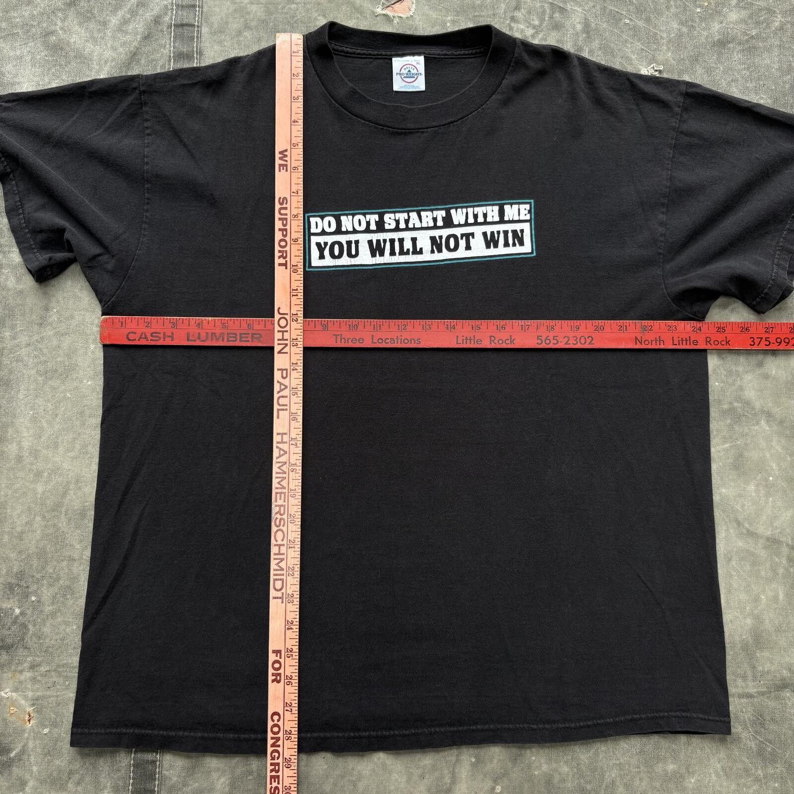 Delta Vintage Y2K Do Not Start With Me You Will Not Win Joke Shirt Size US XL / EU 56 / 4 - 4 Thumbnail