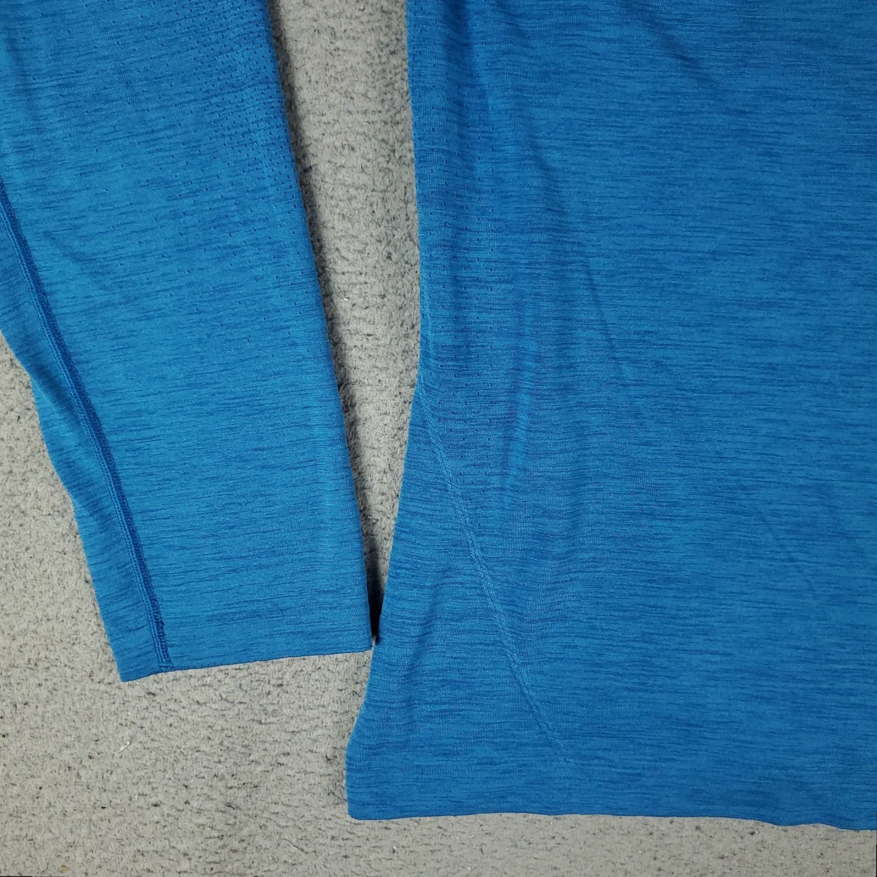 Lululemon Lululemon T Shirt Mens XL Blue 1/2 Zip Up Tech Active Training Long Sleeve Shirt Size US XL / EU 56 / 4 - 3 Thumbnail