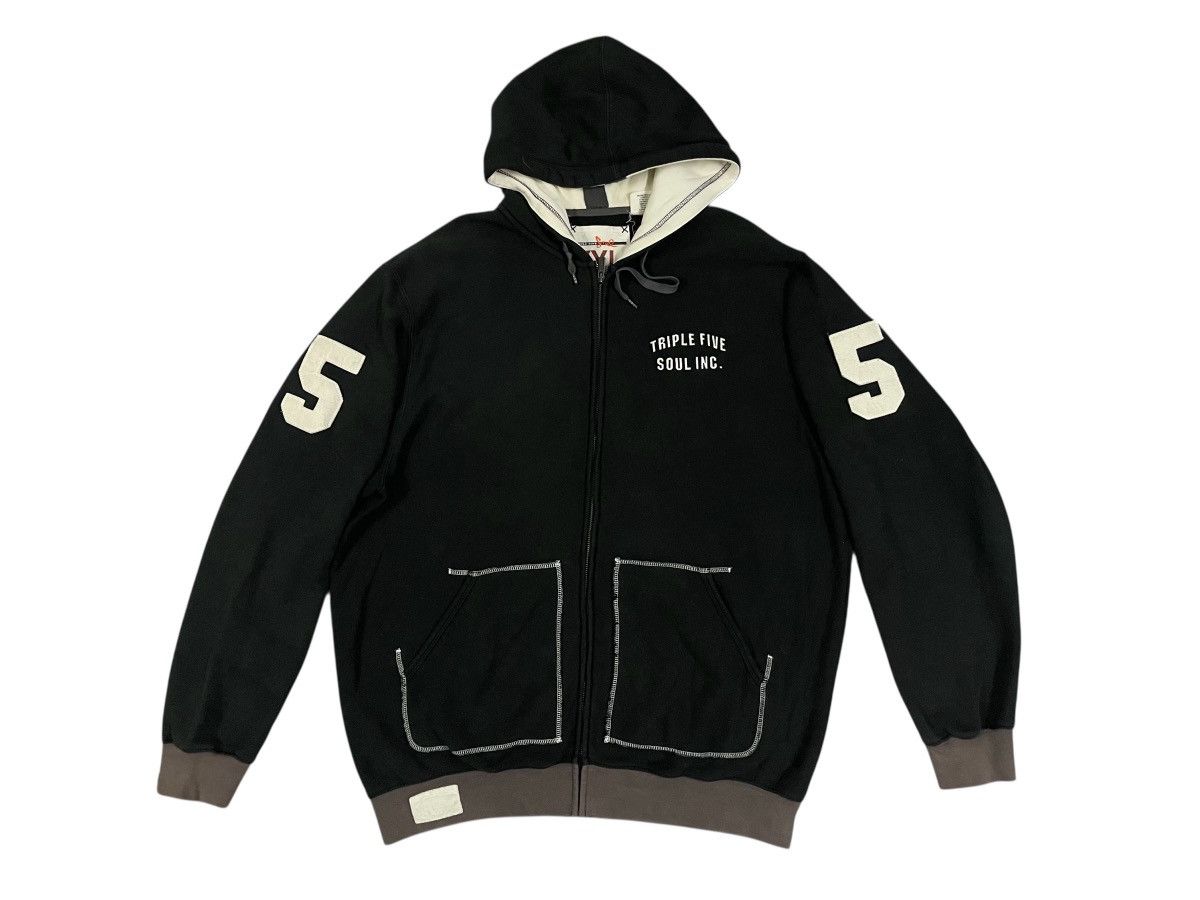 Japanese Brand × Triple 5 Soul × Vintage 2000s TRIPLE 5 SOUL ZIPPER HOODIE RARE DESIGN SIZE XXL Size US XXL / EU 58 / 5 - 2 Thumbnail