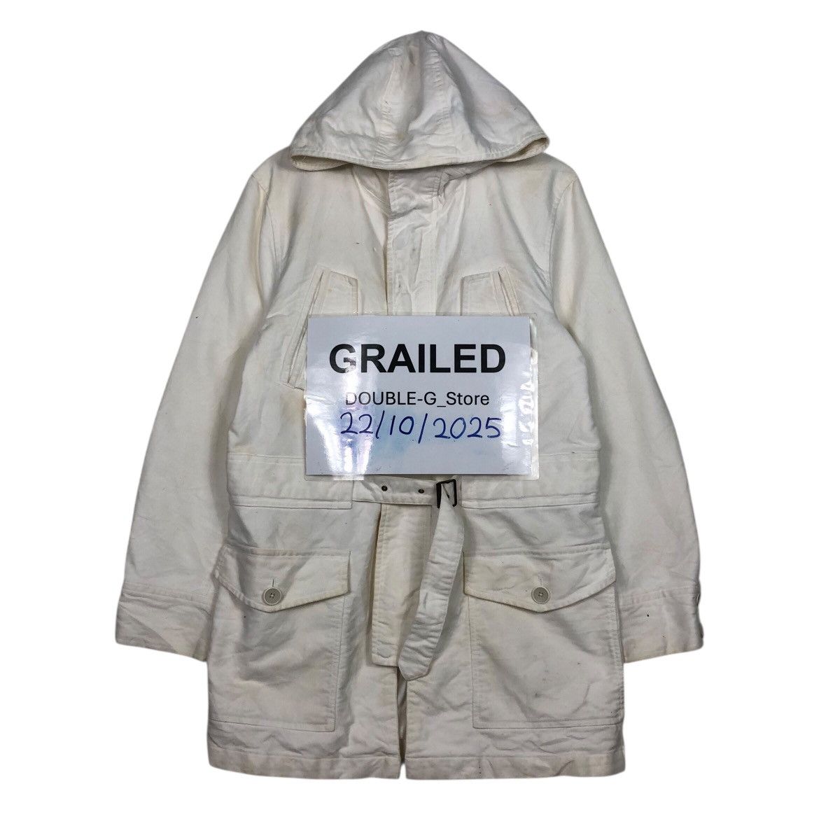 Japanese Brand 📌Vintage Biker Jacket Rich White Kenji Ito Comme Ca Size US L / EU 52-54 / 3 - 1 Thumbnail