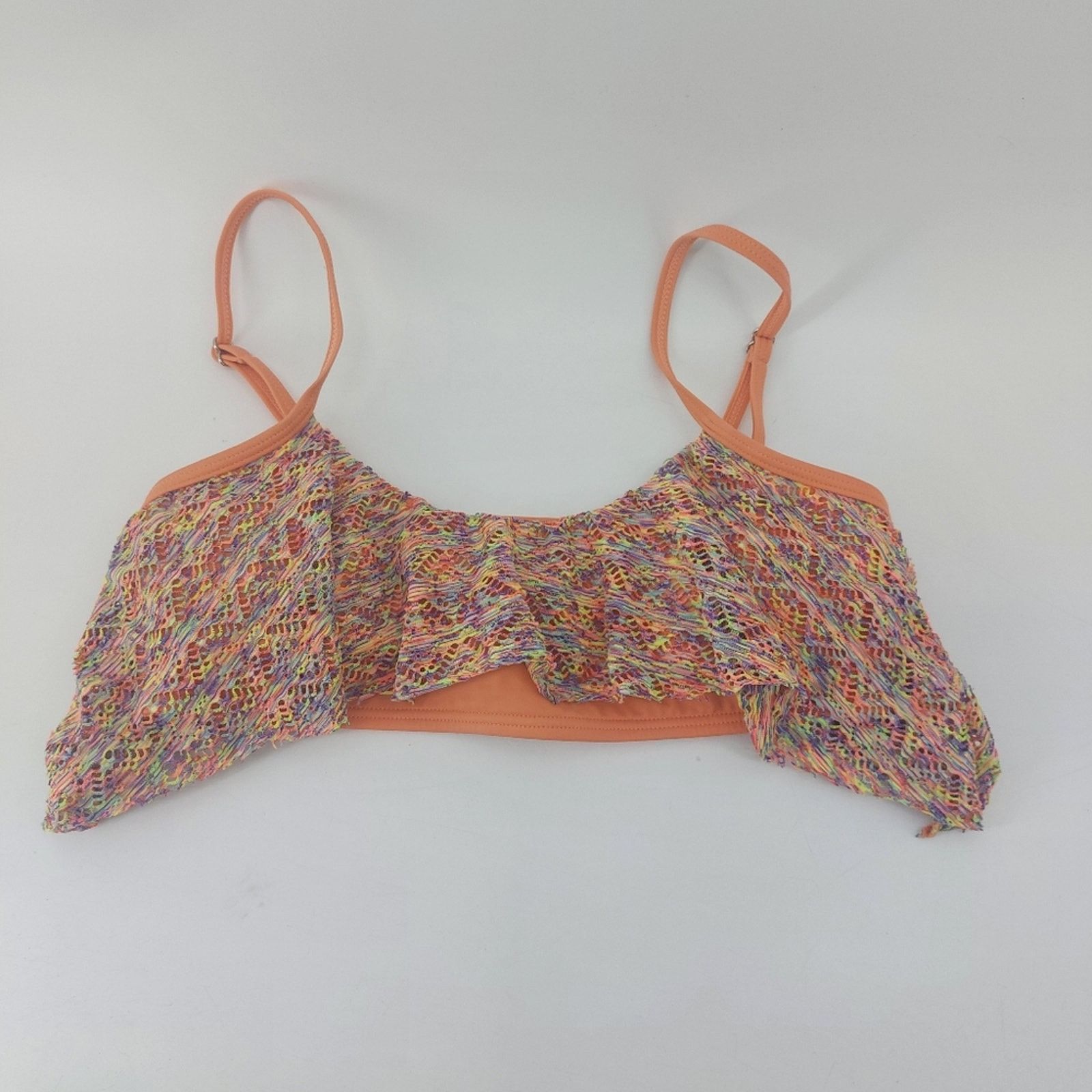 REEF Reef Women's Large Y2K Bikini Top Orange Multicolored Pool Size L / US 10 / IT 46 - 3 Thumbnail