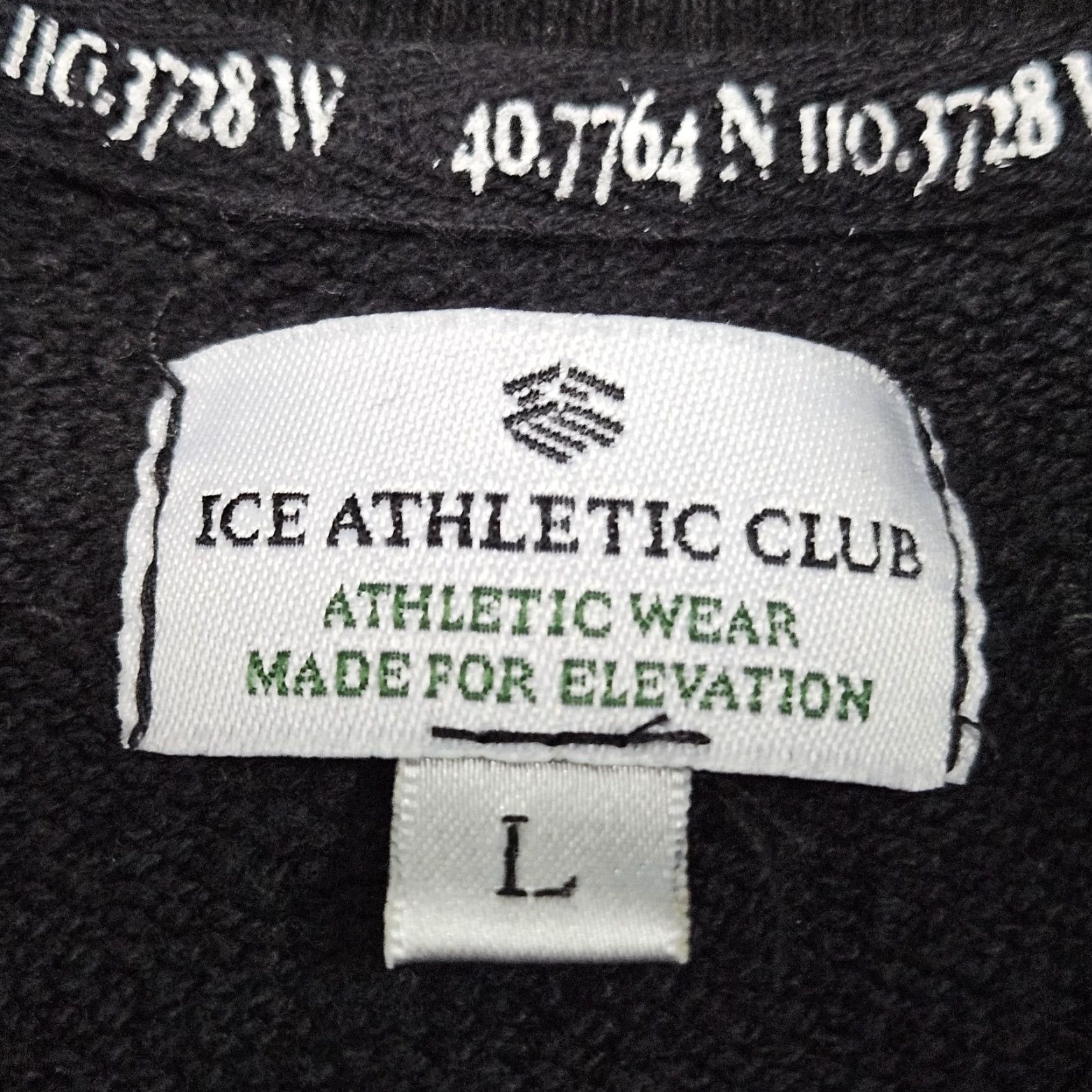Vintage Ice Athletic Club Sweatshirt Black 100% Cotton Crewneck Logo Pullover Large L Mens Size US L / EU 52-54 / 3 - 3 Thumbnail