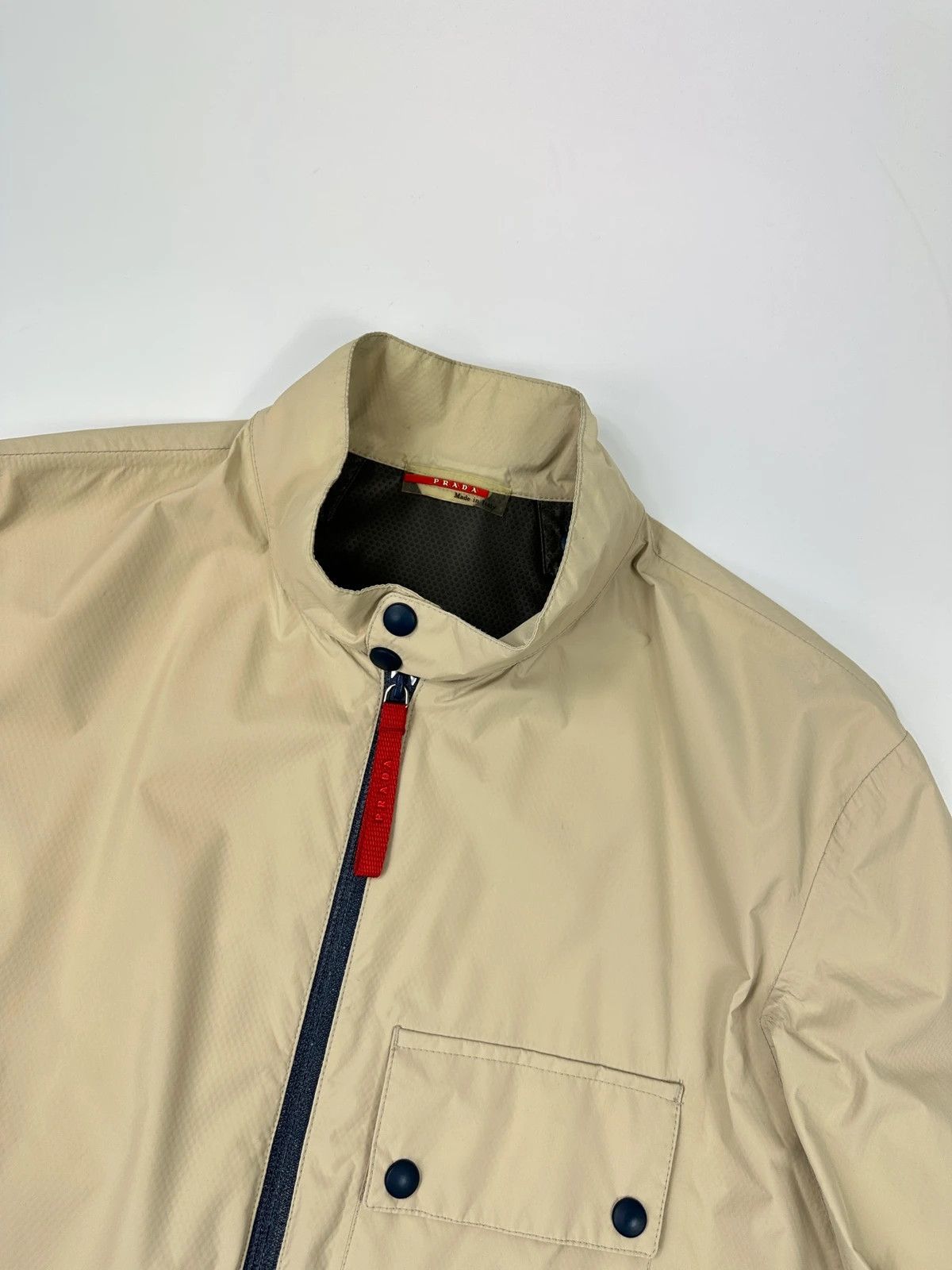 Prada Prada Sport FW00 Beige Gore-Tex Packable Bag Jacket Size US M / EU 48-50 / 2 - 2 Thumbnail