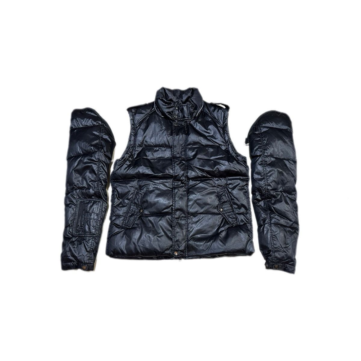 Tete Homme 🔥Tete Homme Issey Miyake Down Jacket Vest Detachable Sleeve Size US L / EU 52-54 / 3 - 2 Thumbnail