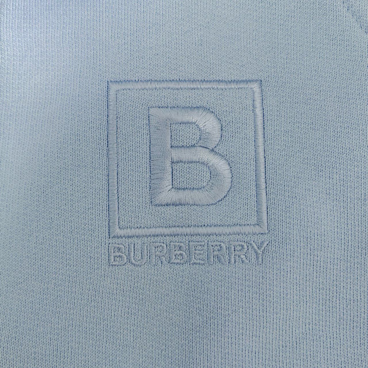 Burberry Burberry Embroidered Logo Cotton Zip-Up Hoodie in Sky Blue, Size XS / US 0-2 / IT 36-38 - 6 Thumbnail