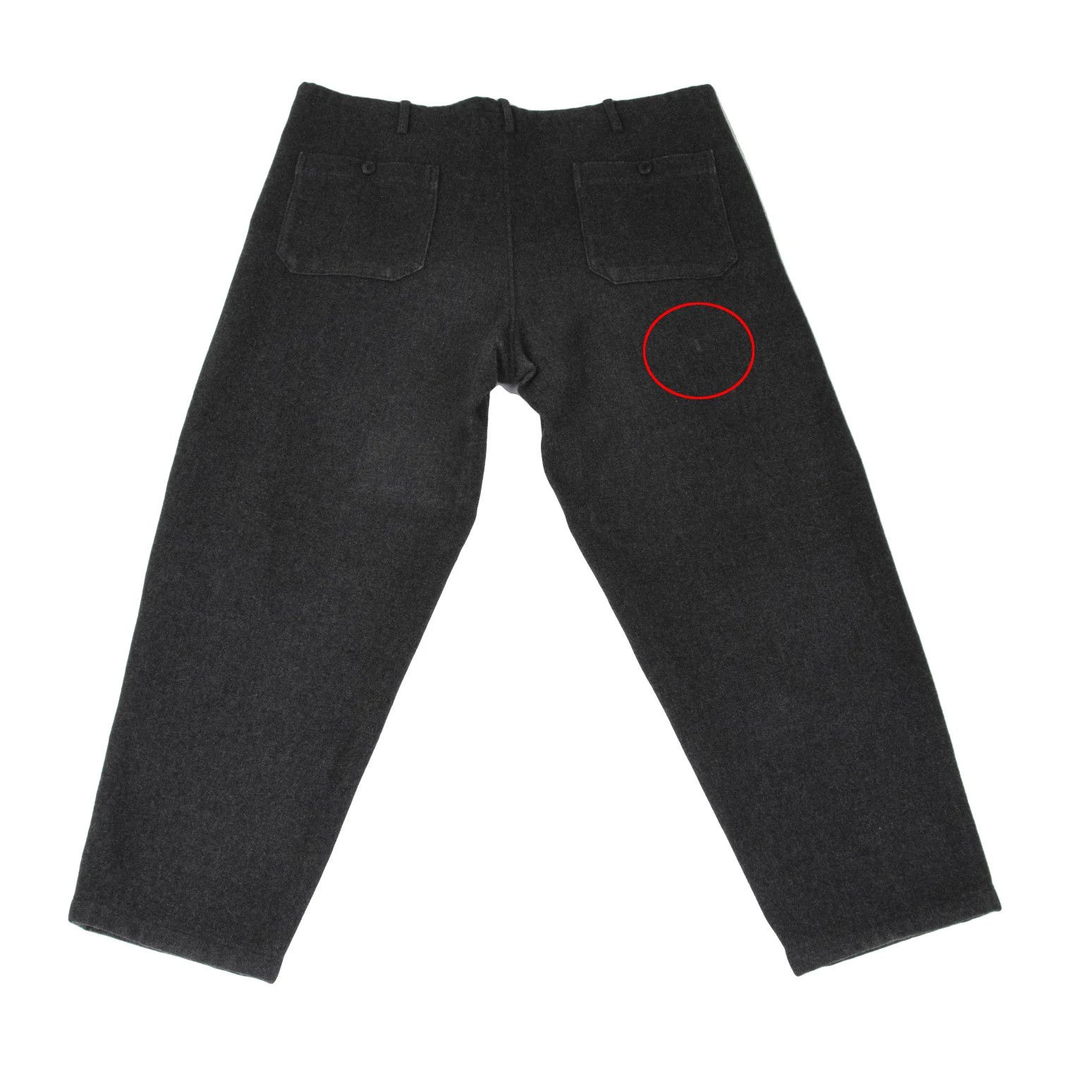 Jean Paul Gaultier Melton Wool Waist String Pants in Gray Size US 34 / EU 50 - 13 Thumbnail