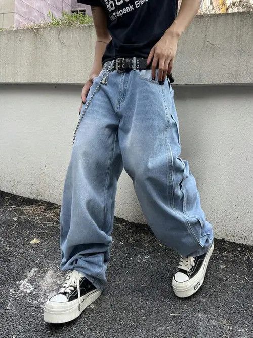 Jean DENIM Y2K DRIP baggy jeans pants Size US 34 / EU 50 - 1 Thumbnail