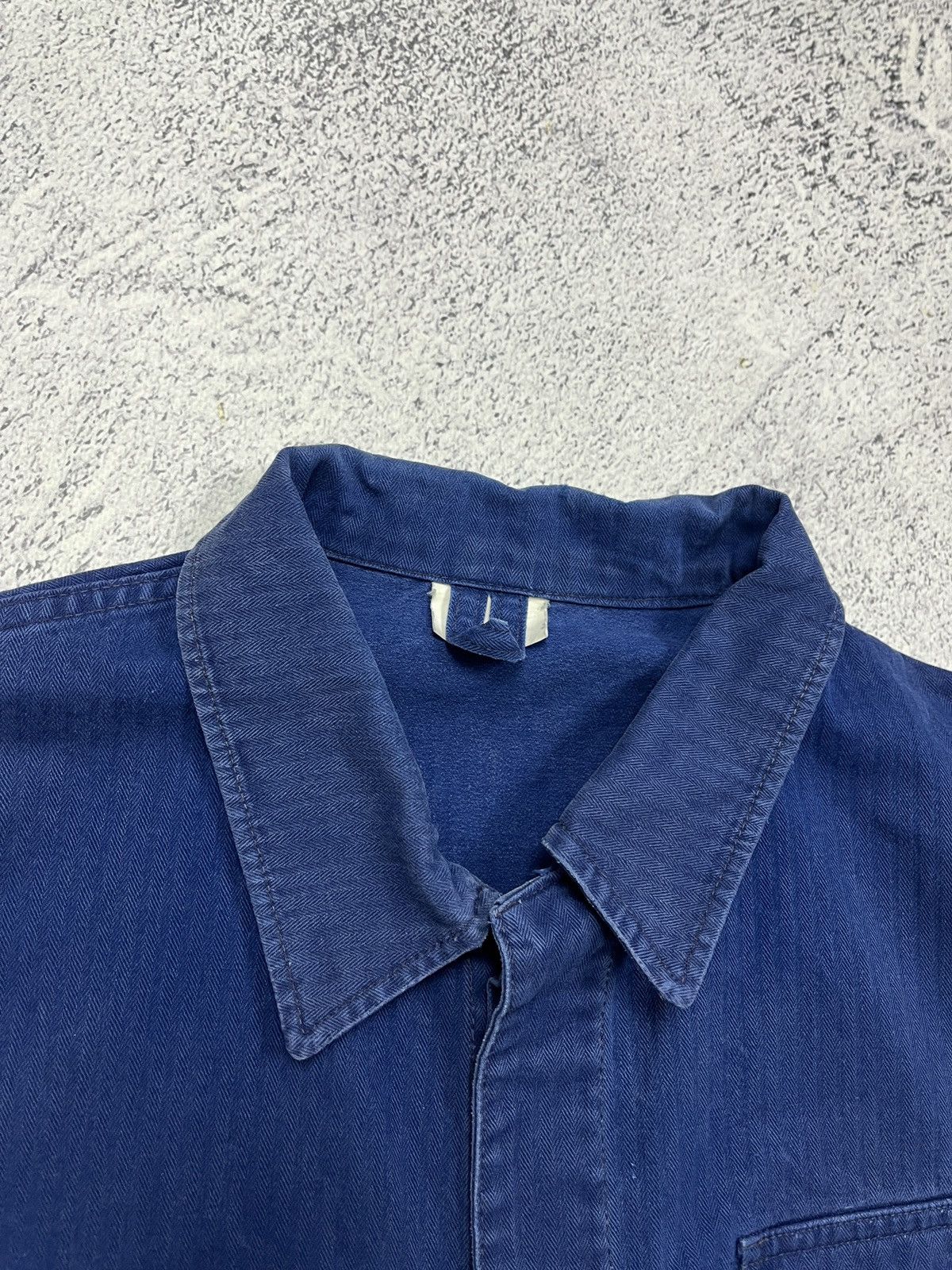 Le Laboureur French Workwear German Work Jacket Sanfor Blue Chore Coat Size US M / EU 48-50 / 2 - 13 Thumbnail