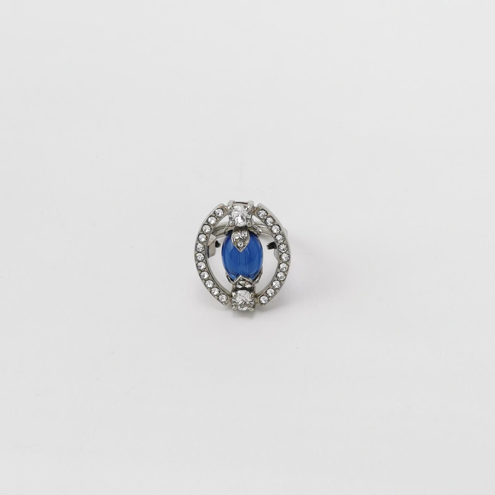 Miu Miu Miu Miu Crystal Logo Ring Size 11 -z2505 Size ONE SIZE - 1 Thumbnail
