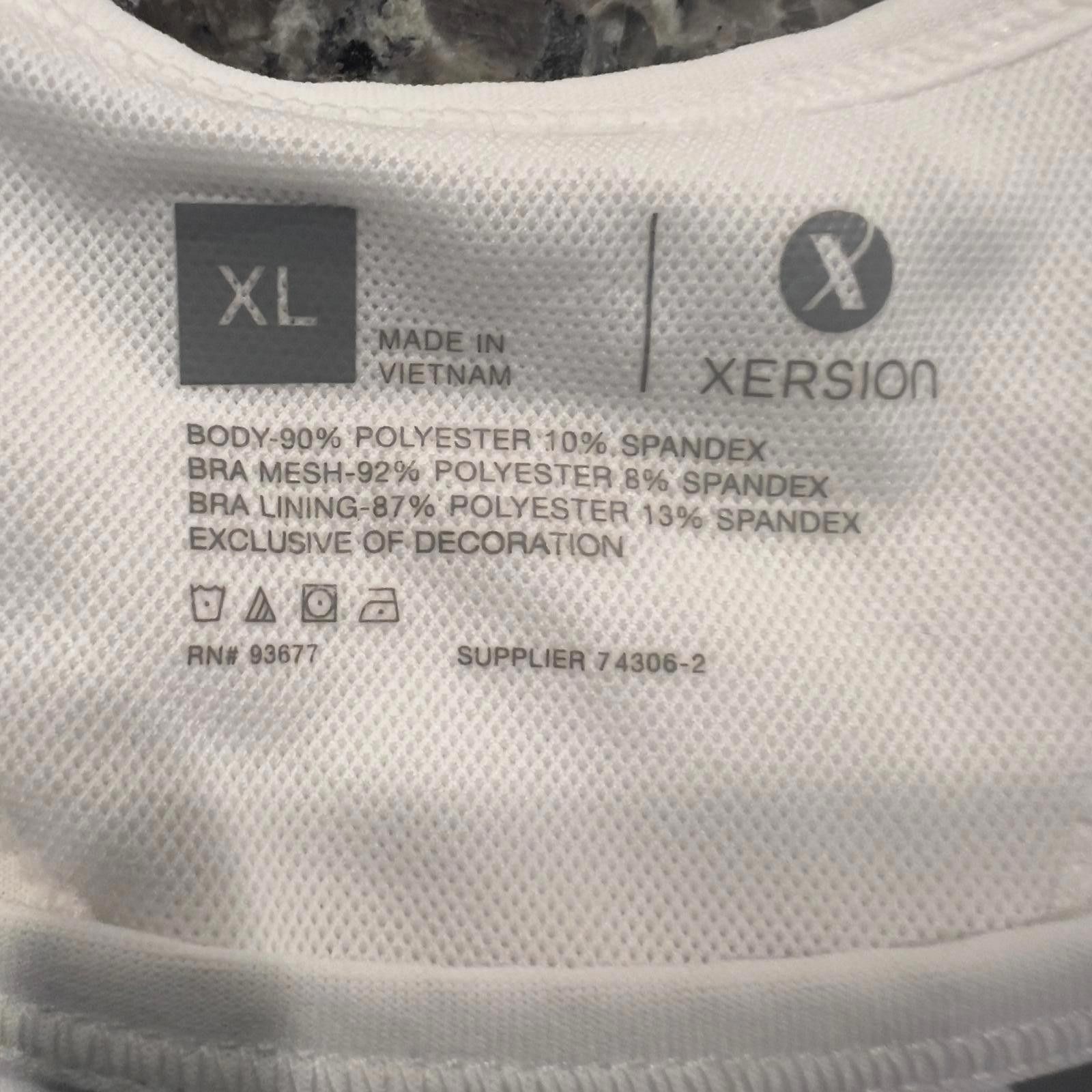 Other Xersion Women's Black and White Striped Sports Bra, XL Size ONE SIZE - 3 Thumbnail