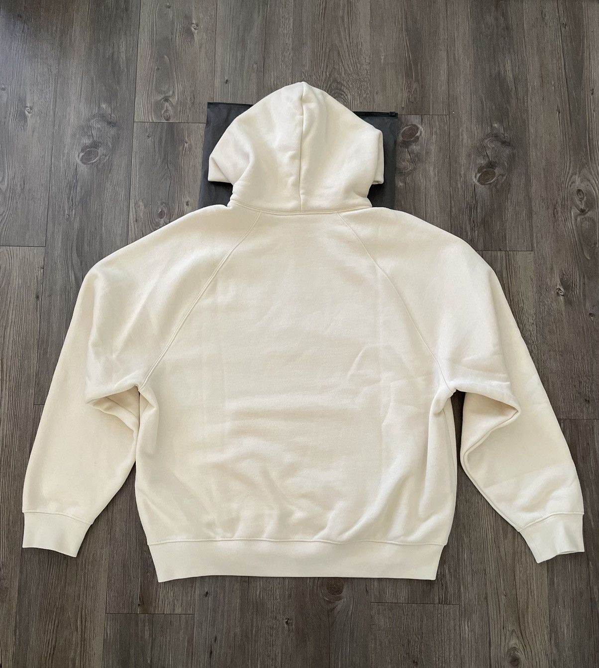 Essentials zip hoodie outlets egg shell white