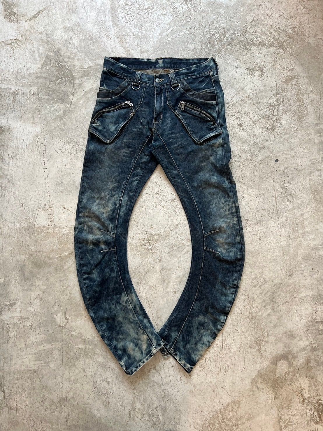 PPFM PPFM Multi Pocket Curve Denim Pants Size US 32 / EU 48 - 5 Thumbnail